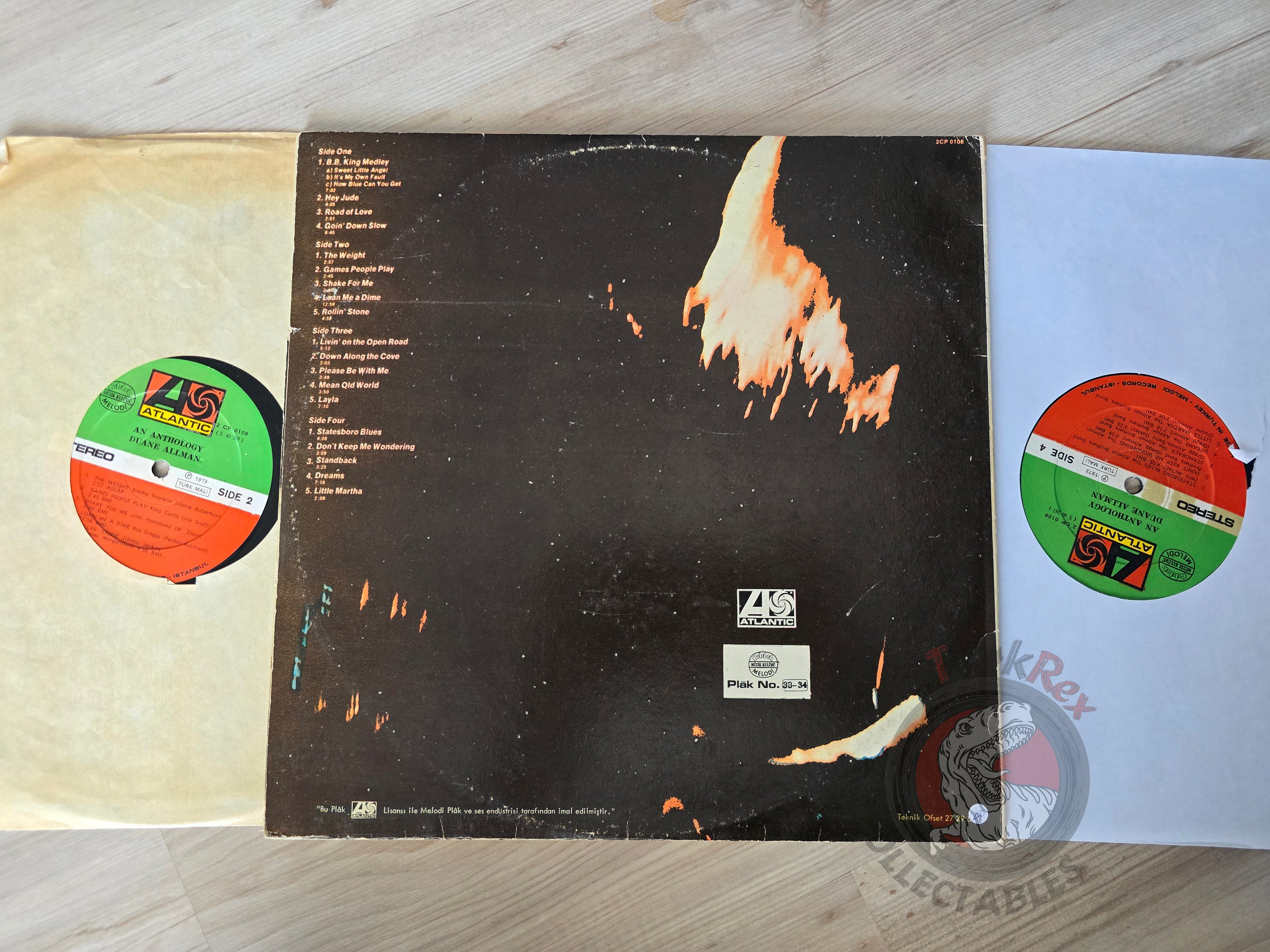 Duane Allman – An Anthology Turkish Club Pressing Vinyl Turkey Edition