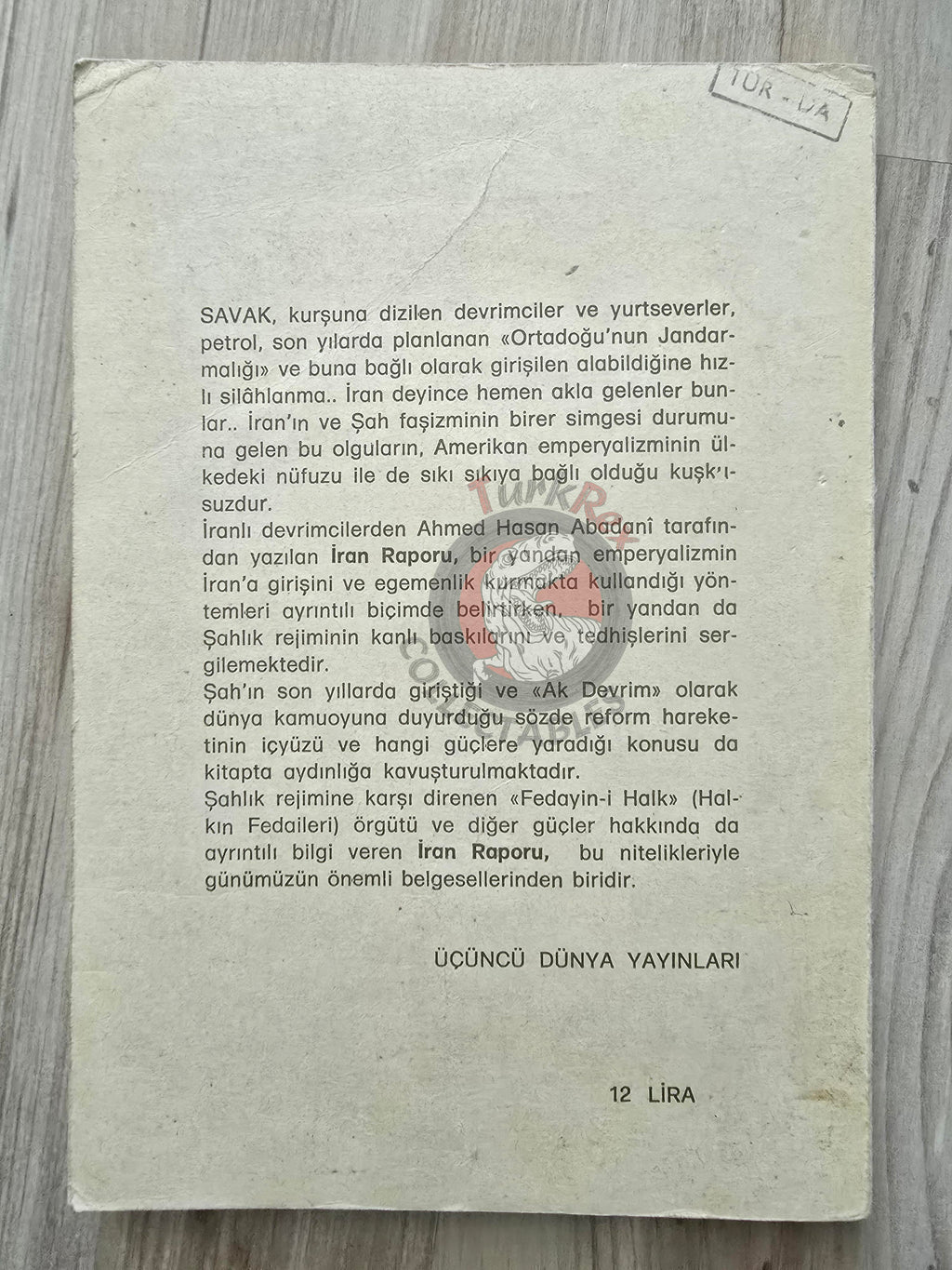 The Iran Report 1977 Turkish Book Mohammad Reza Pahlavi Persia Middle East