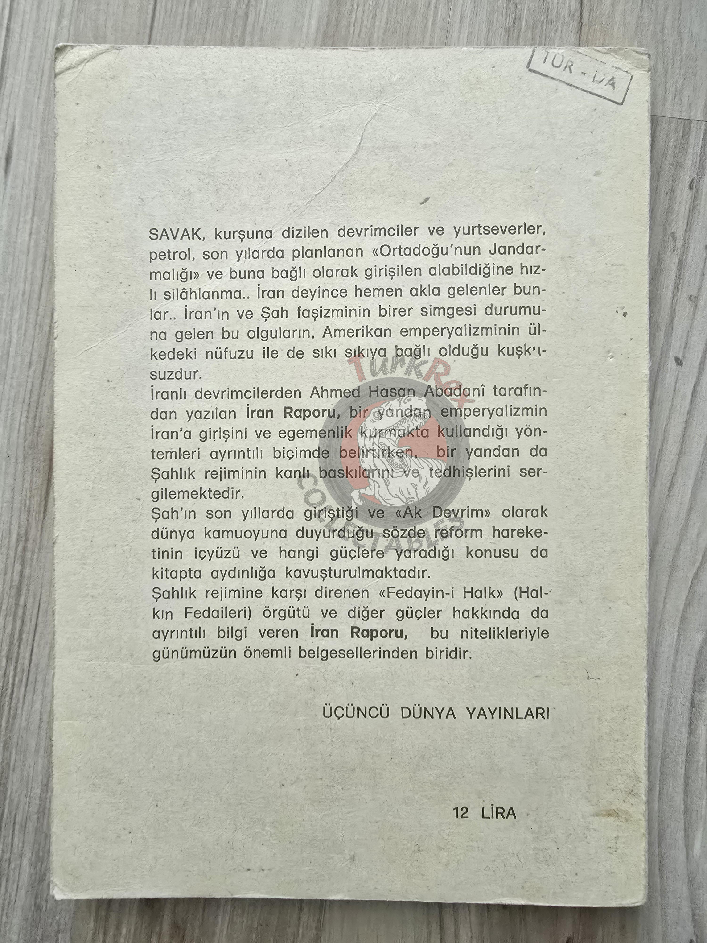 The Iran Report 1977 Turkish Book Mohammad Reza Pahlavi Persia Middle East