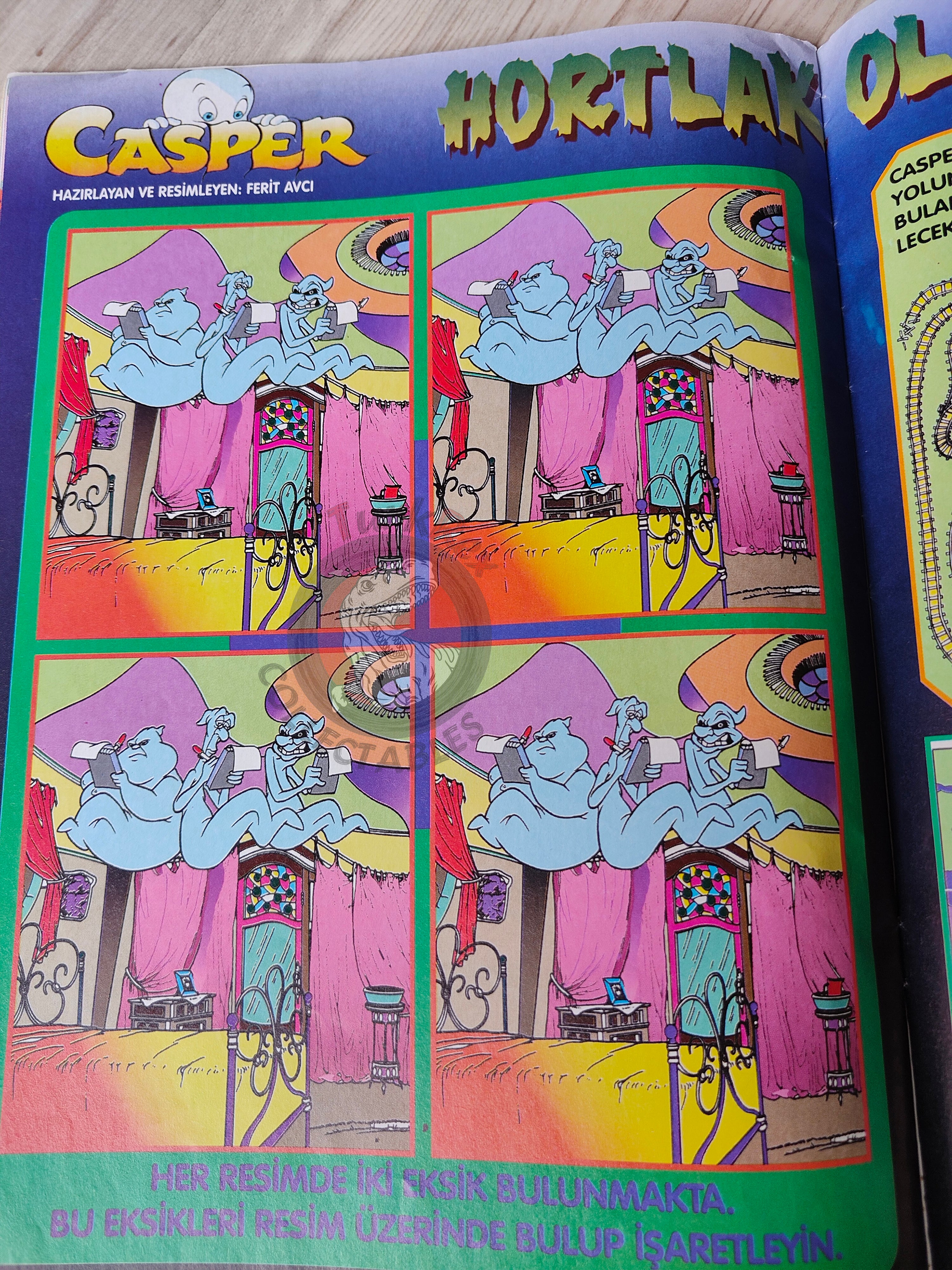 Casper the Friendly Ghost Magazine – Issue #19 1997 Turkish Comic Turkey