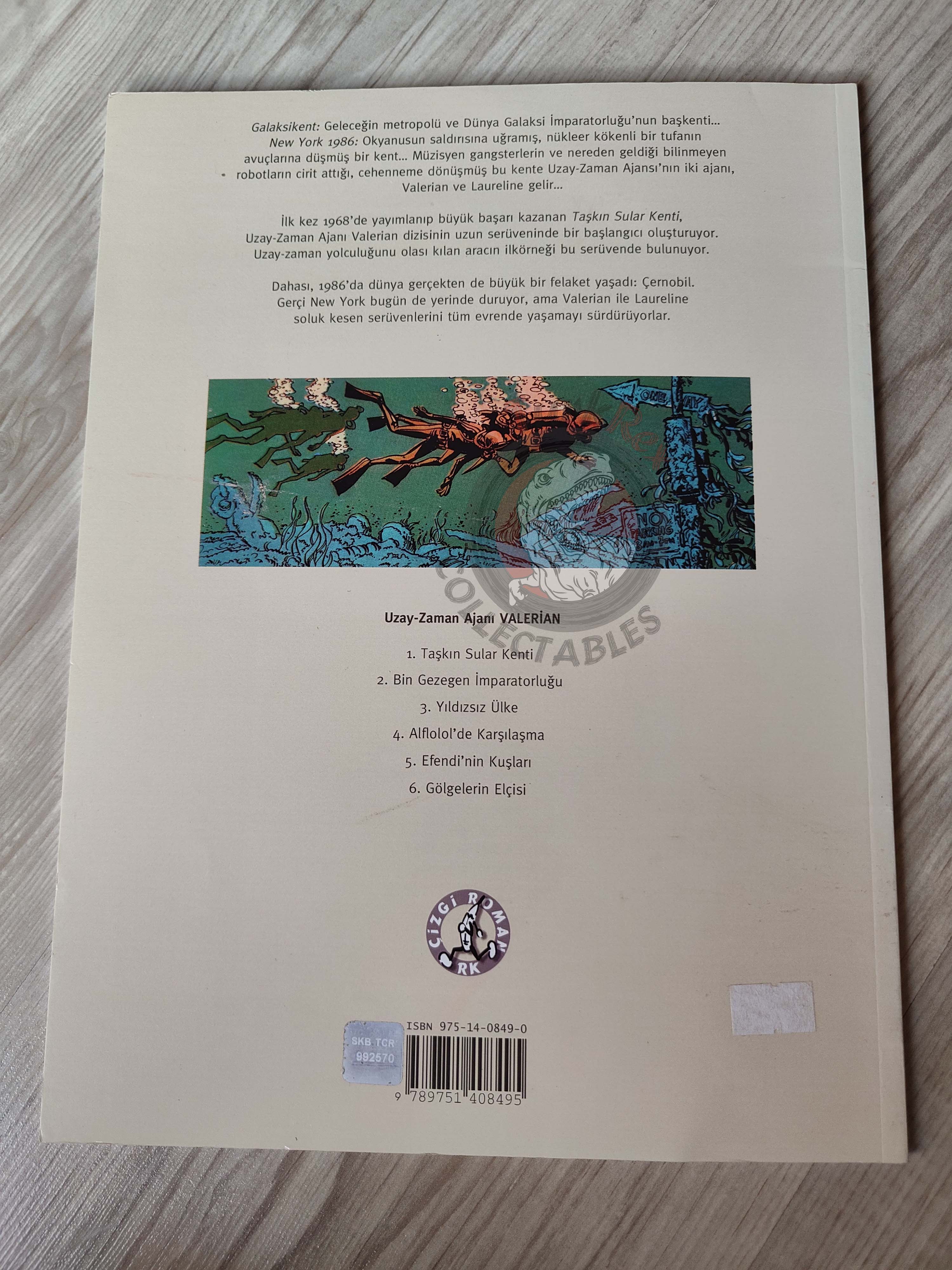 Valérian and Laureline #1 The City of Shifting Waters 2002 Turkish Comic Turkey et