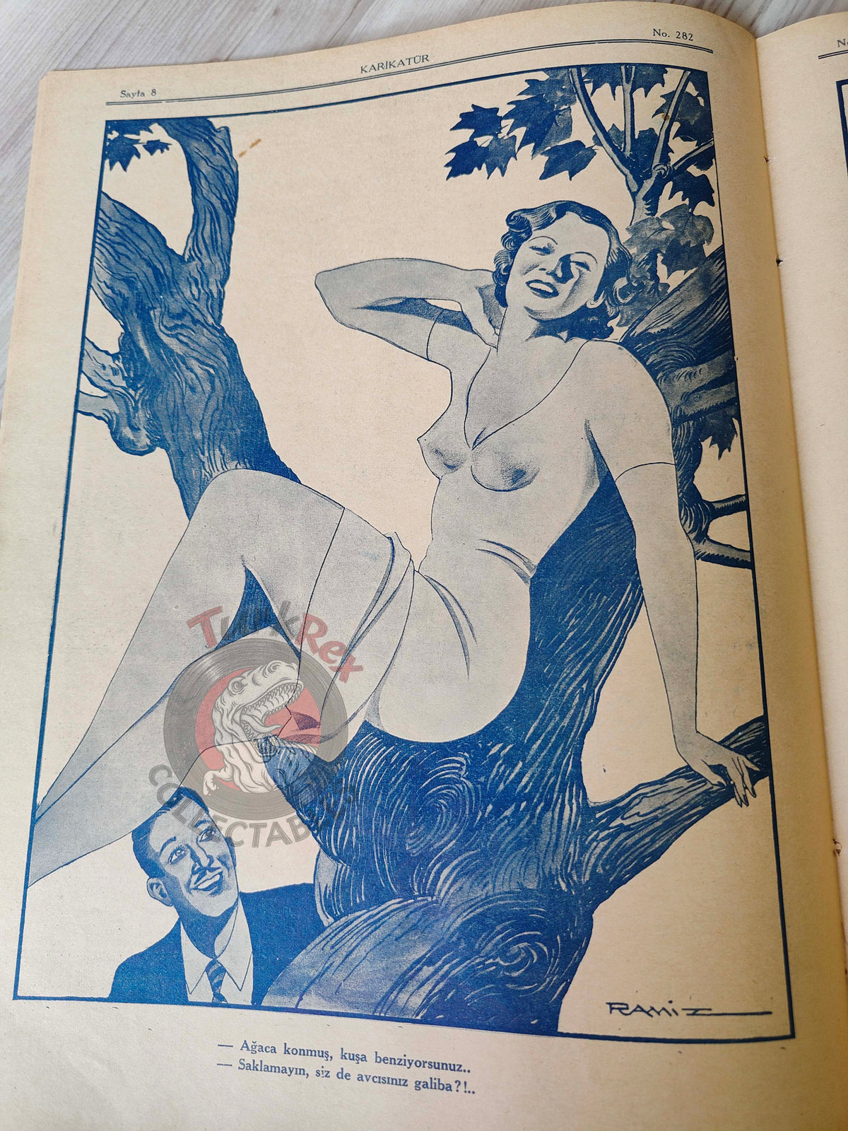 Karikatür 1941 Humor Magazine Turkish Turkey Germany France Syria WW2 era Rudolf Hess