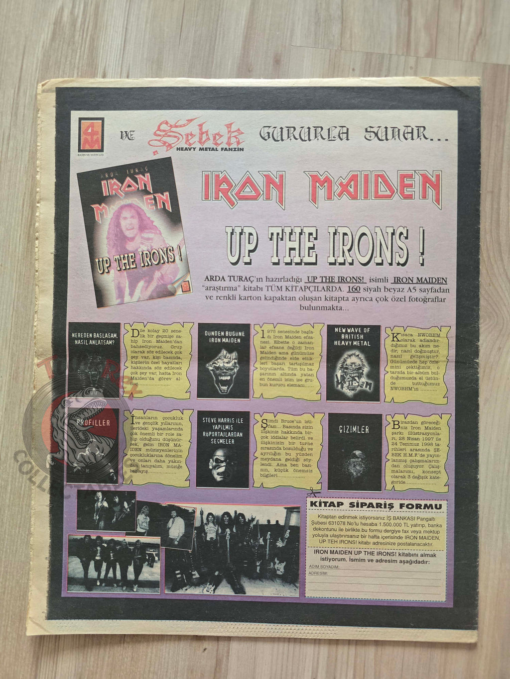 Şebek Fanzine 1998 Black Sabbath Turkish Mag Turkey Iron Maiden Immortal
