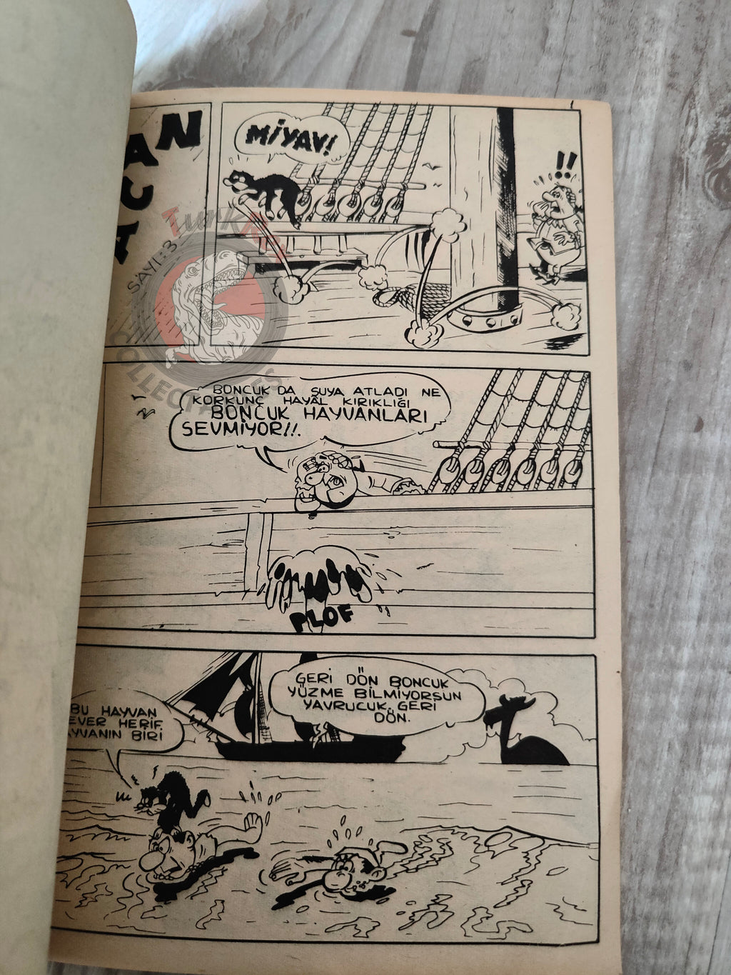 Le Vieux Nick et Barbe-Noire - Dans la gueule du dragon 1970 Turkish Comic Turkey