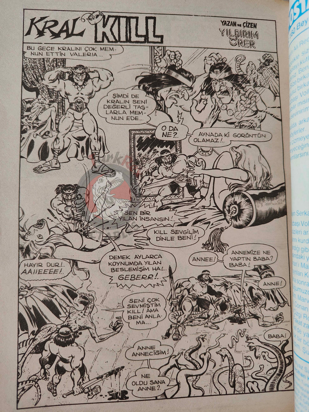 Kull the Conqueror #1 1988 Turkish Comic Turkey #9 SSOC #3