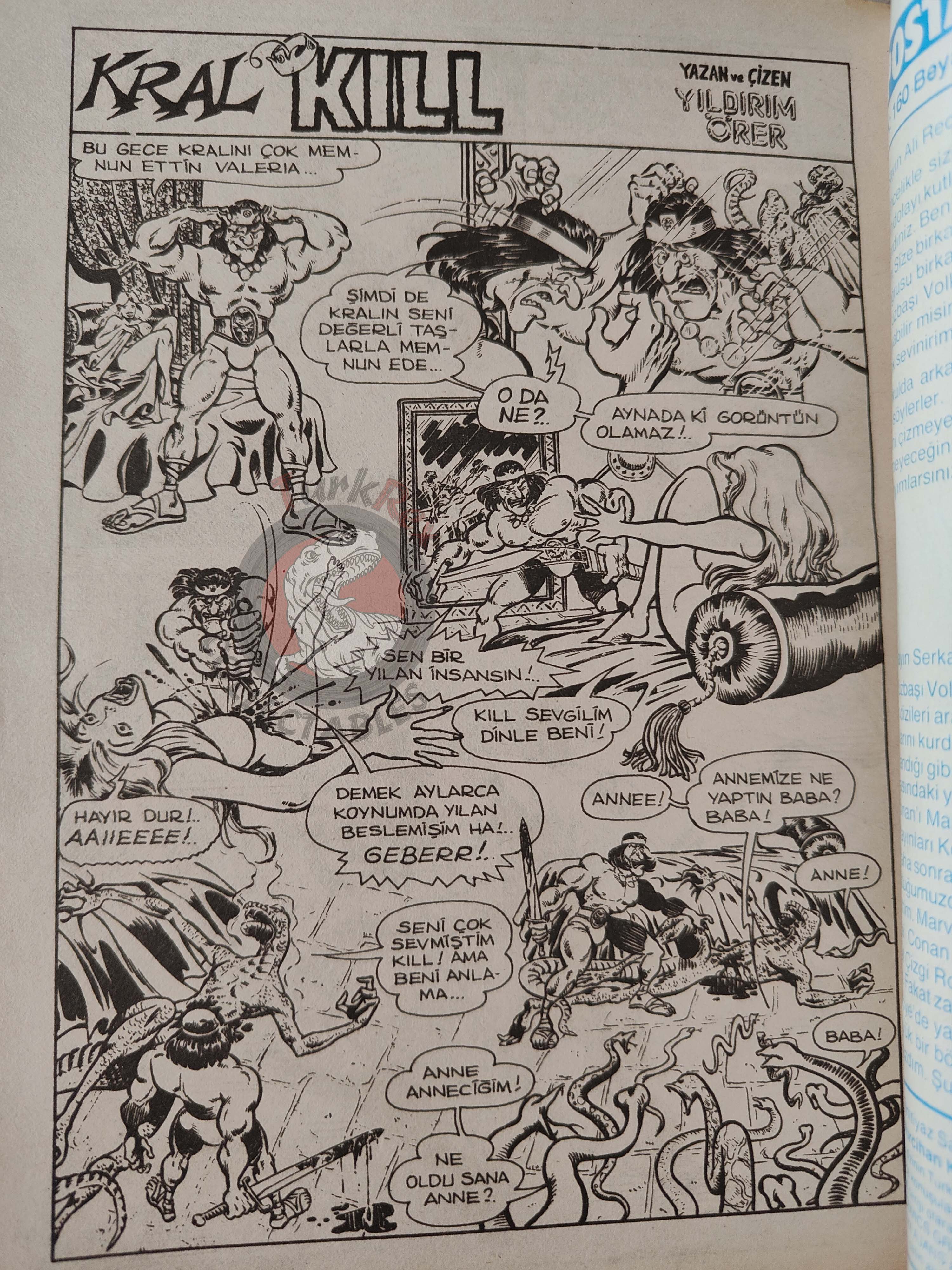 Kull the Conqueror #1 1988 Turkish Comic Turkey #9 SSOC #3