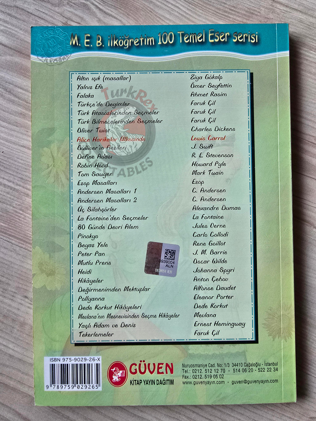 Lewis Carroll – Alice in Wonderland 2005 Turkish Book Turkey Illustrated