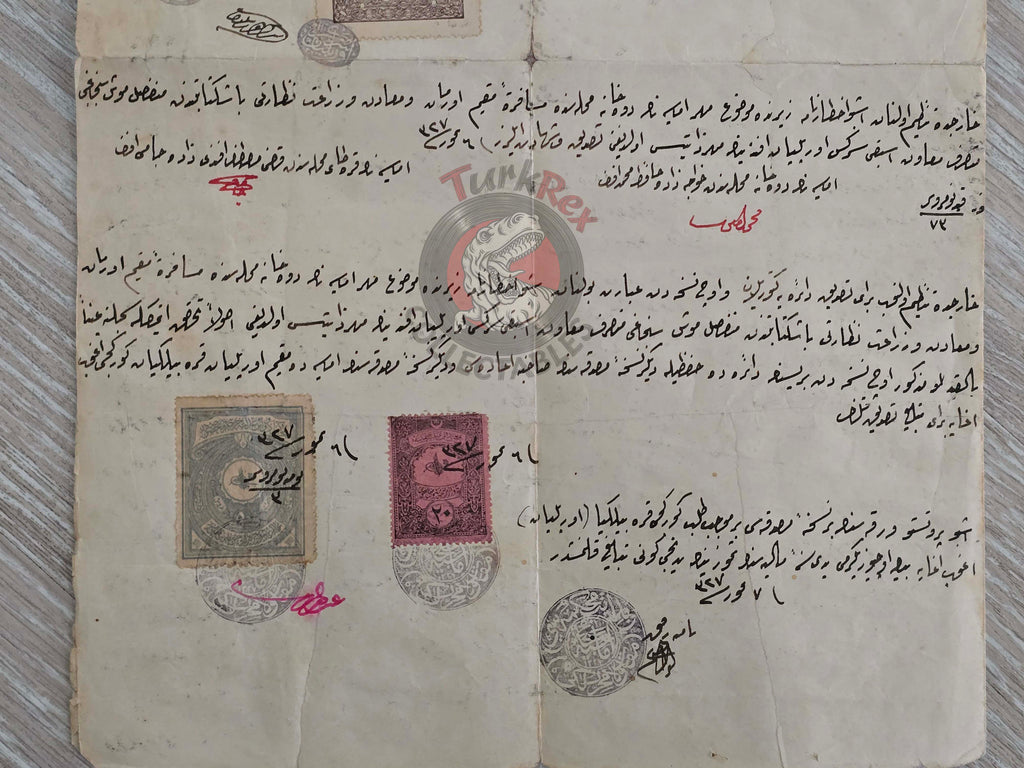 Ottoman 1911 Legal Notice Property Dispute in Amasya Deputy Governor Muş Armenian Citizens Armenia