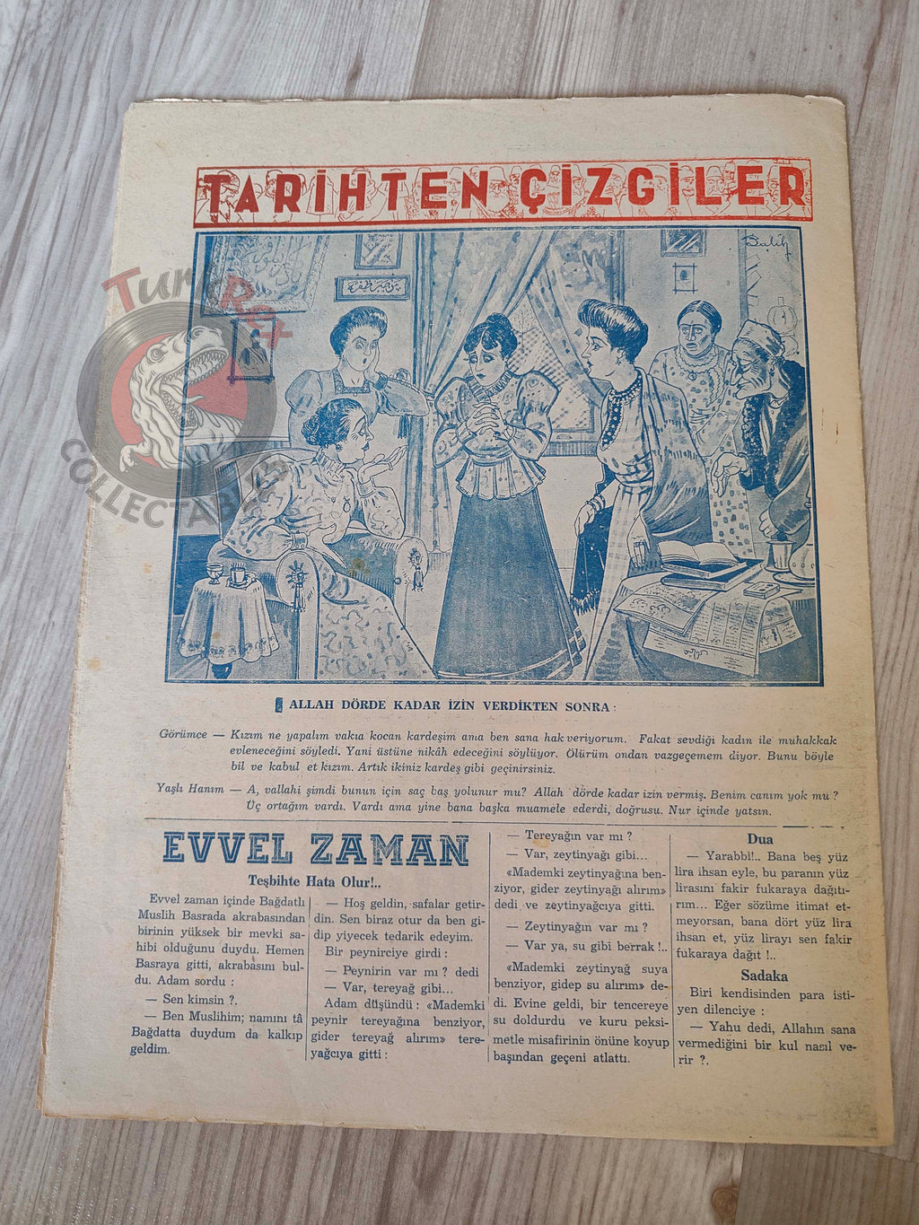 Şaka 1941 Humor Magazine Turkish Turkey Roulette Table Pin-Up Cover WW2 era