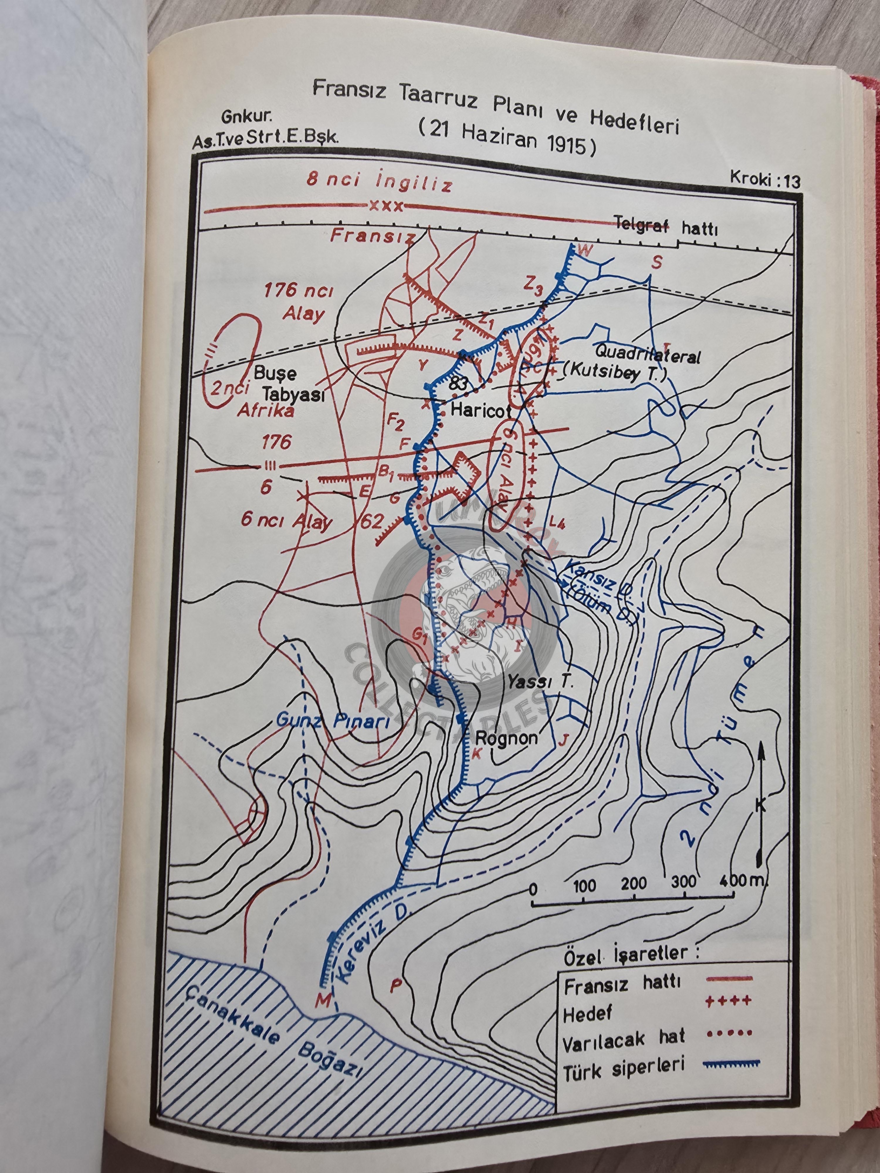WW1 Gallipoli Campaign Operations 1980 Turkish Book Military Ottoman Empire Maps
