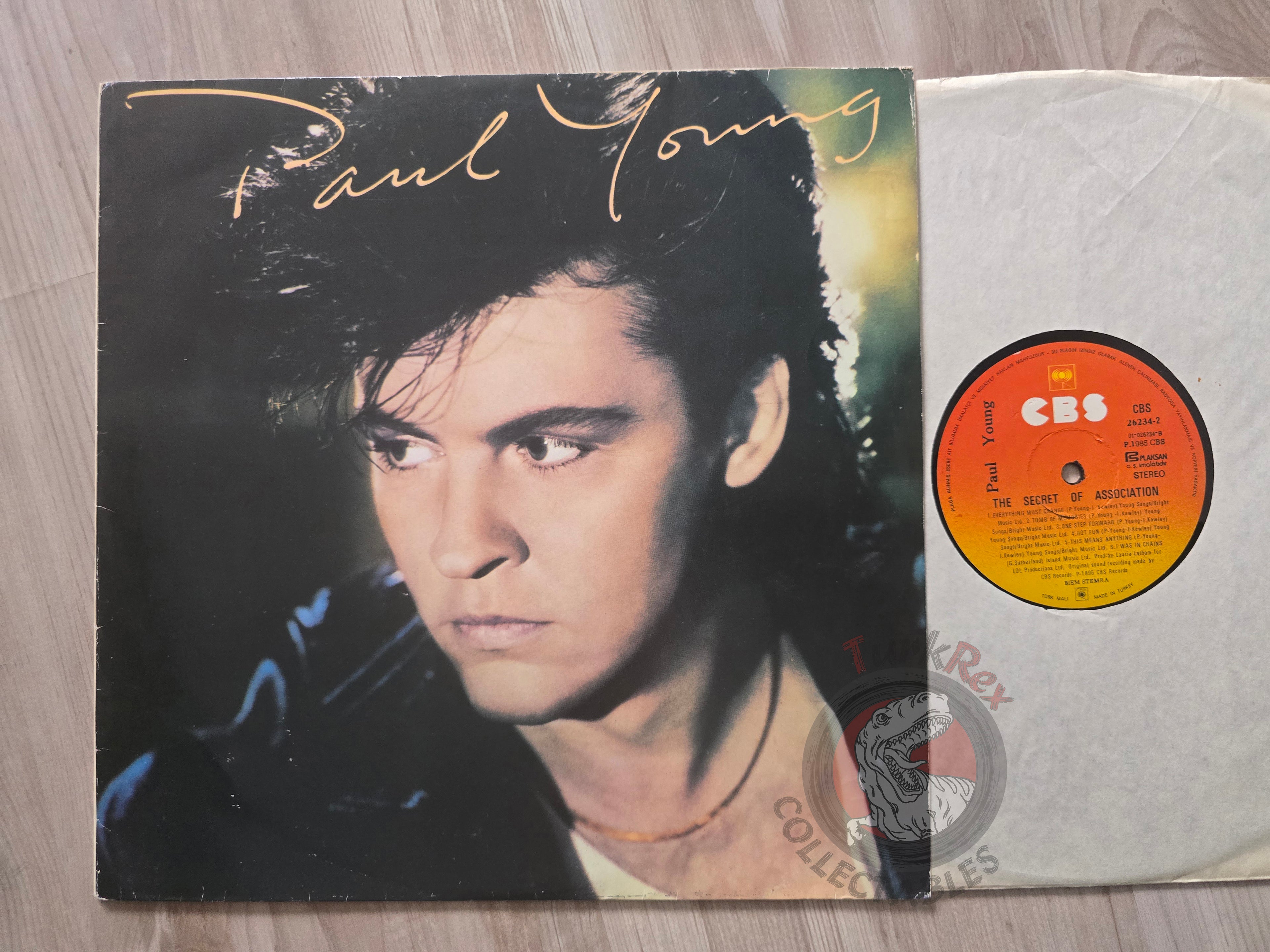 Paul Young – The Secret Of Association Turkish Pressing Vinyl Turkey Edition