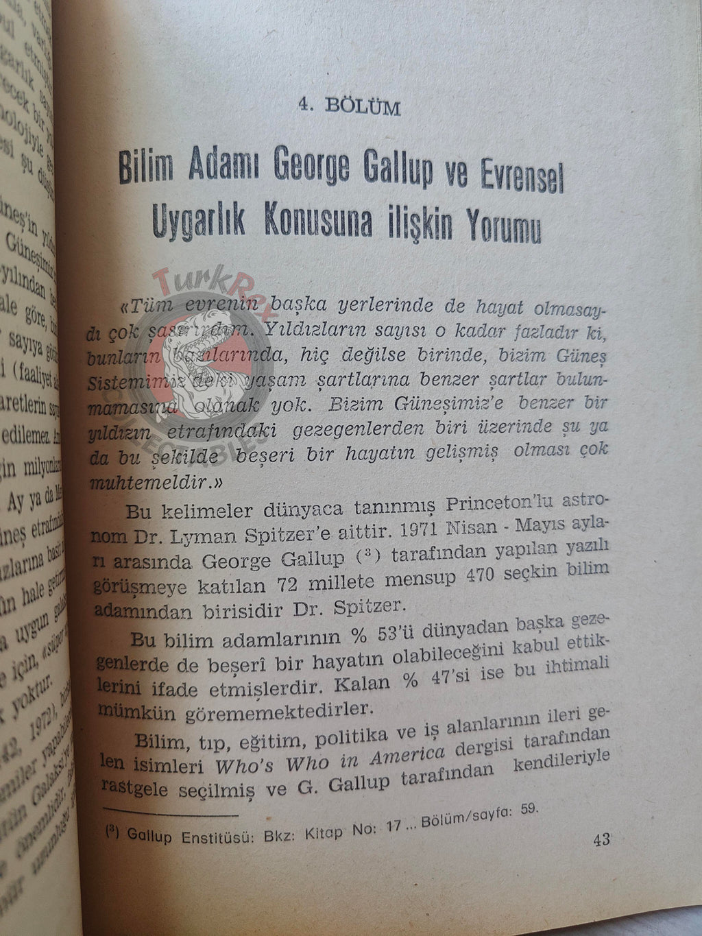 Universe Civilizations Ufo 1979 Turkish Book Turkey Ufology
