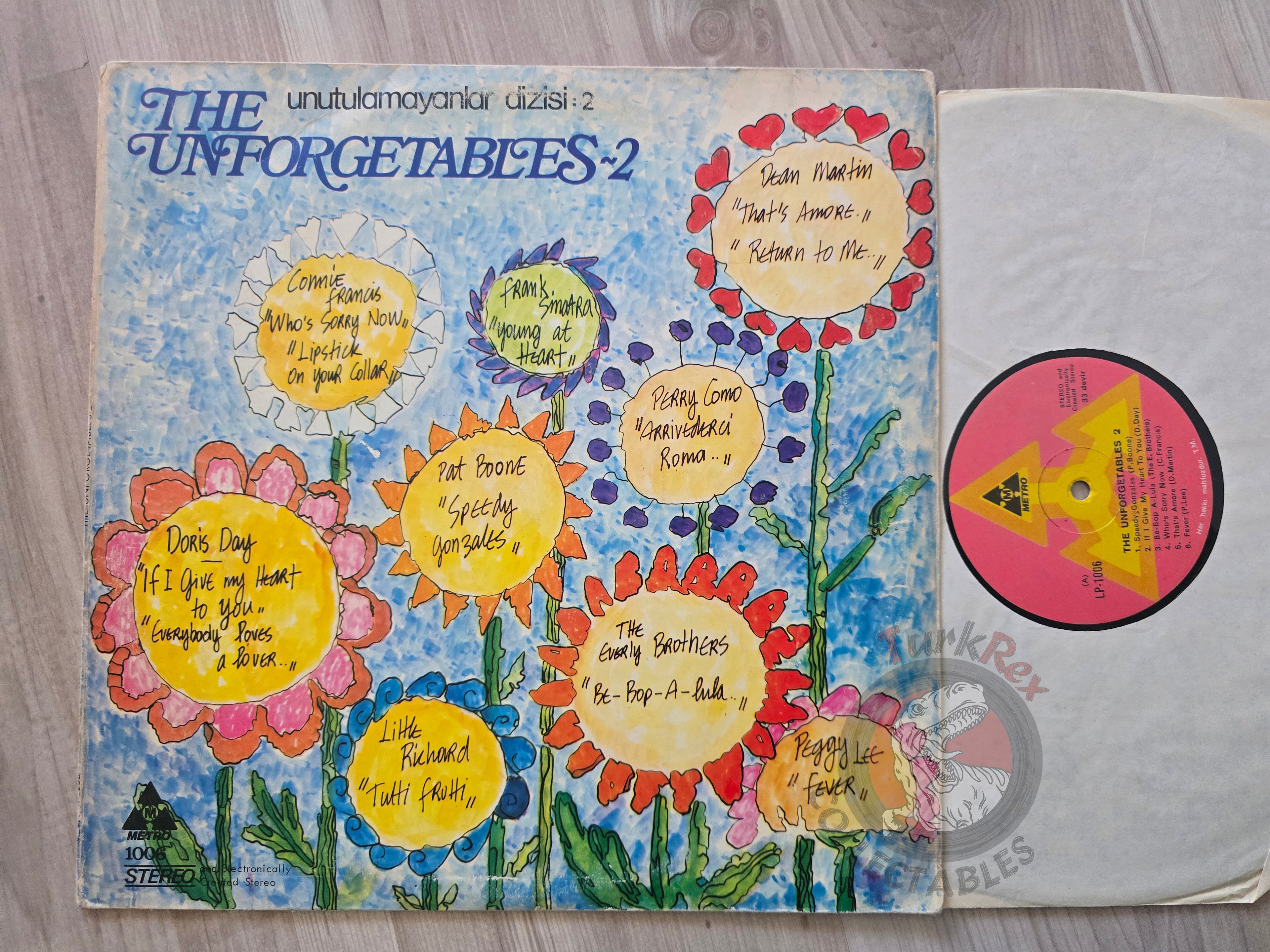 Various – The Unforgetables 2 Turkish Pressing Vinyl Turkey Edition