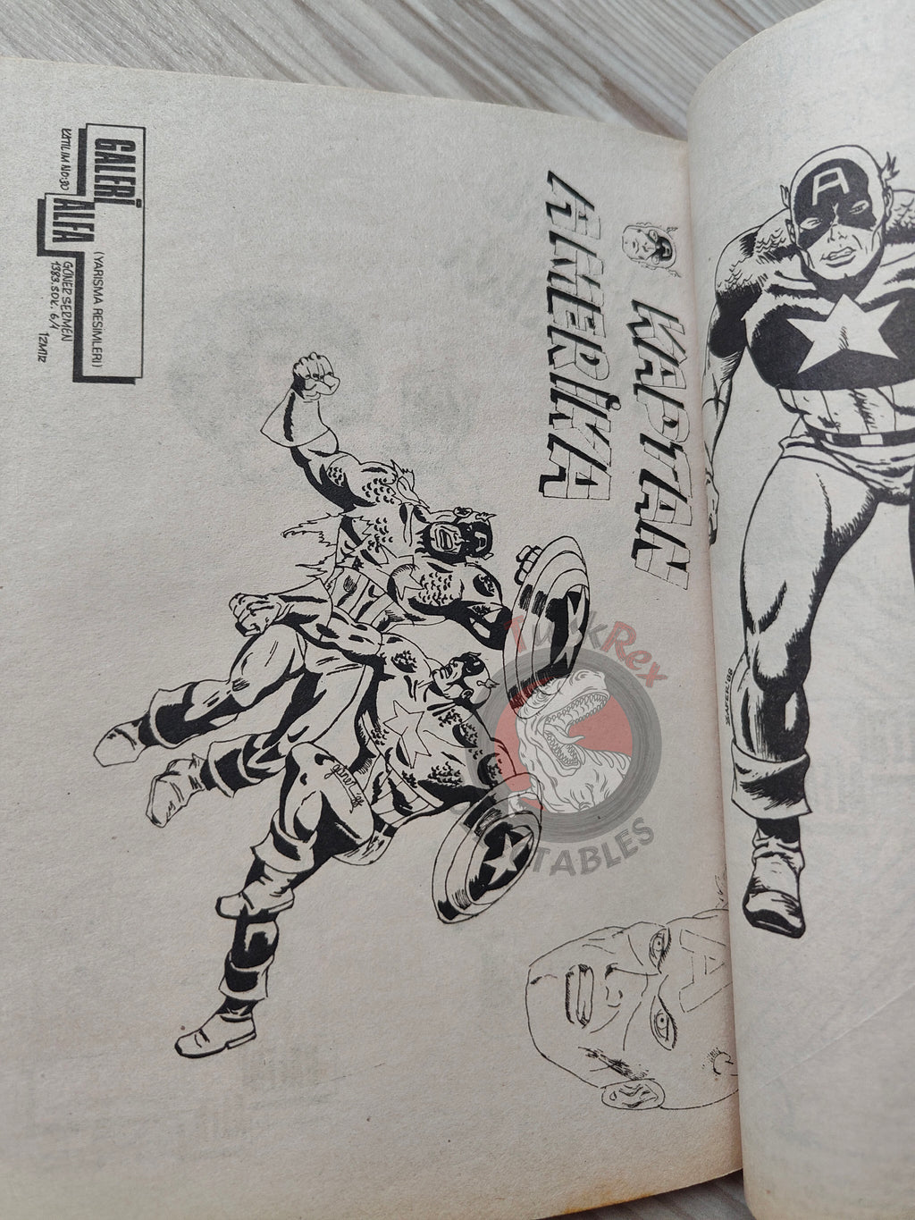 Captain America – Issue #7 1988 Turkish Comic Turkey #179 #180 #181 #182