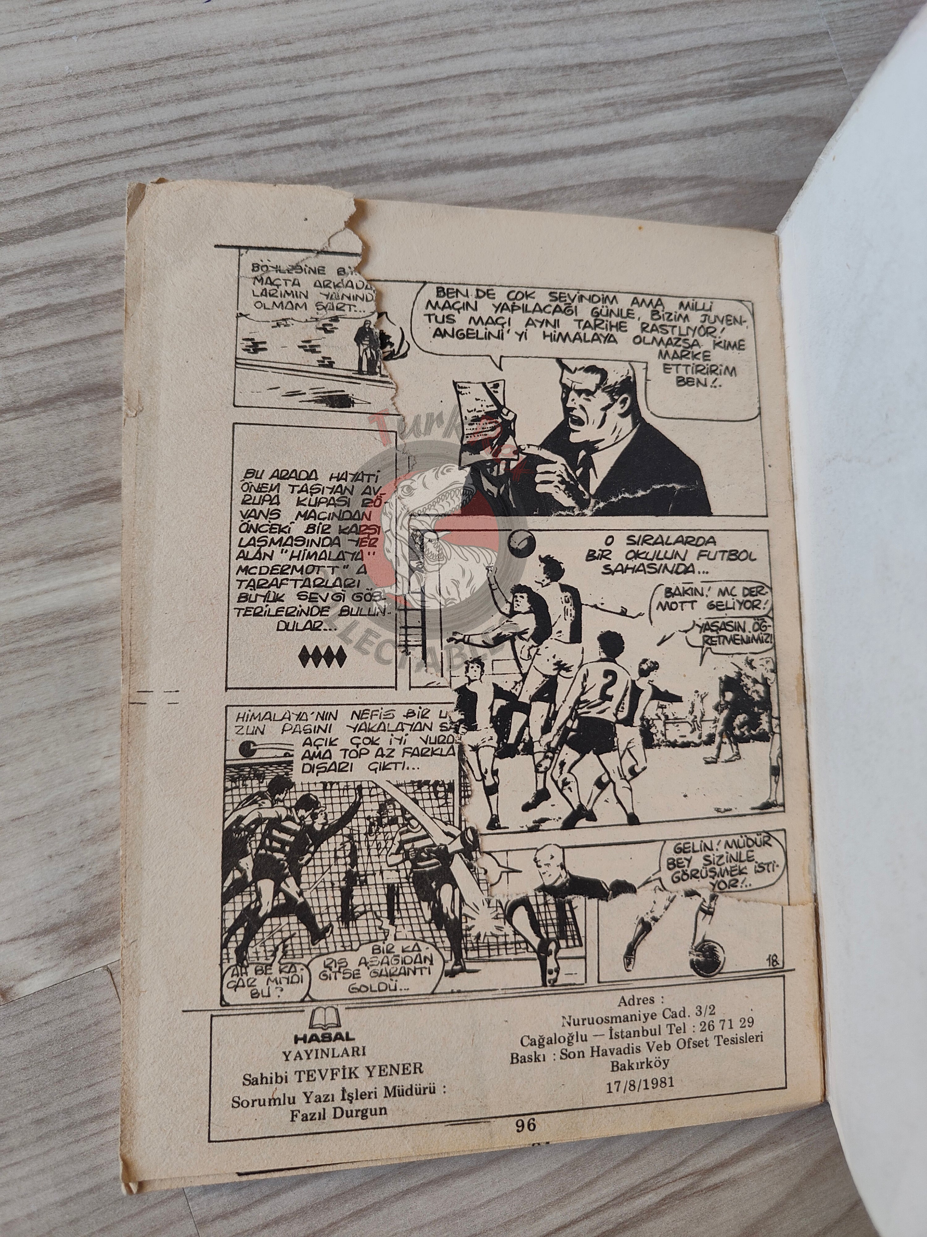 Herkül #4 1981 Turkish Comic Turkey Hercules Tottenham United