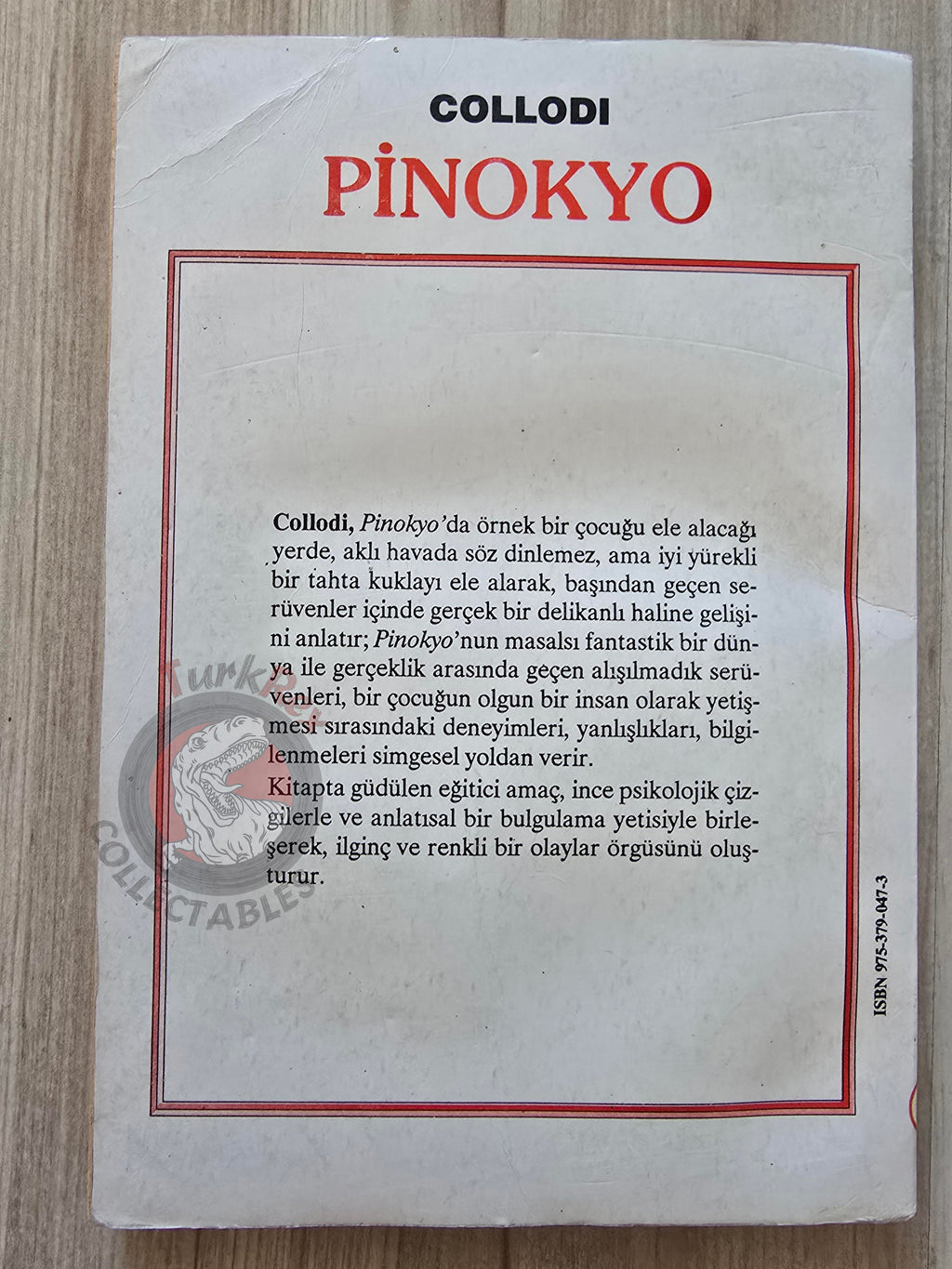 Carlo Collodi – Pinocchio 1991 Turkish Book Turkey Illustrated Naiad Einsel