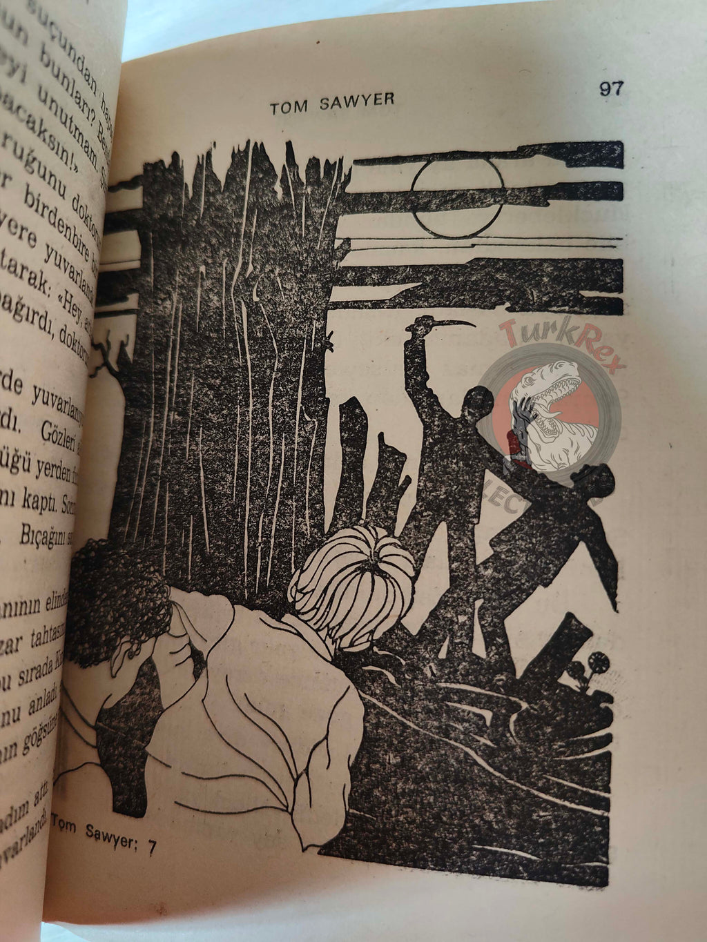 Mark Twain – Tom Sawyer 1975 HC/DJ Turkish Book Turkey Illustrated