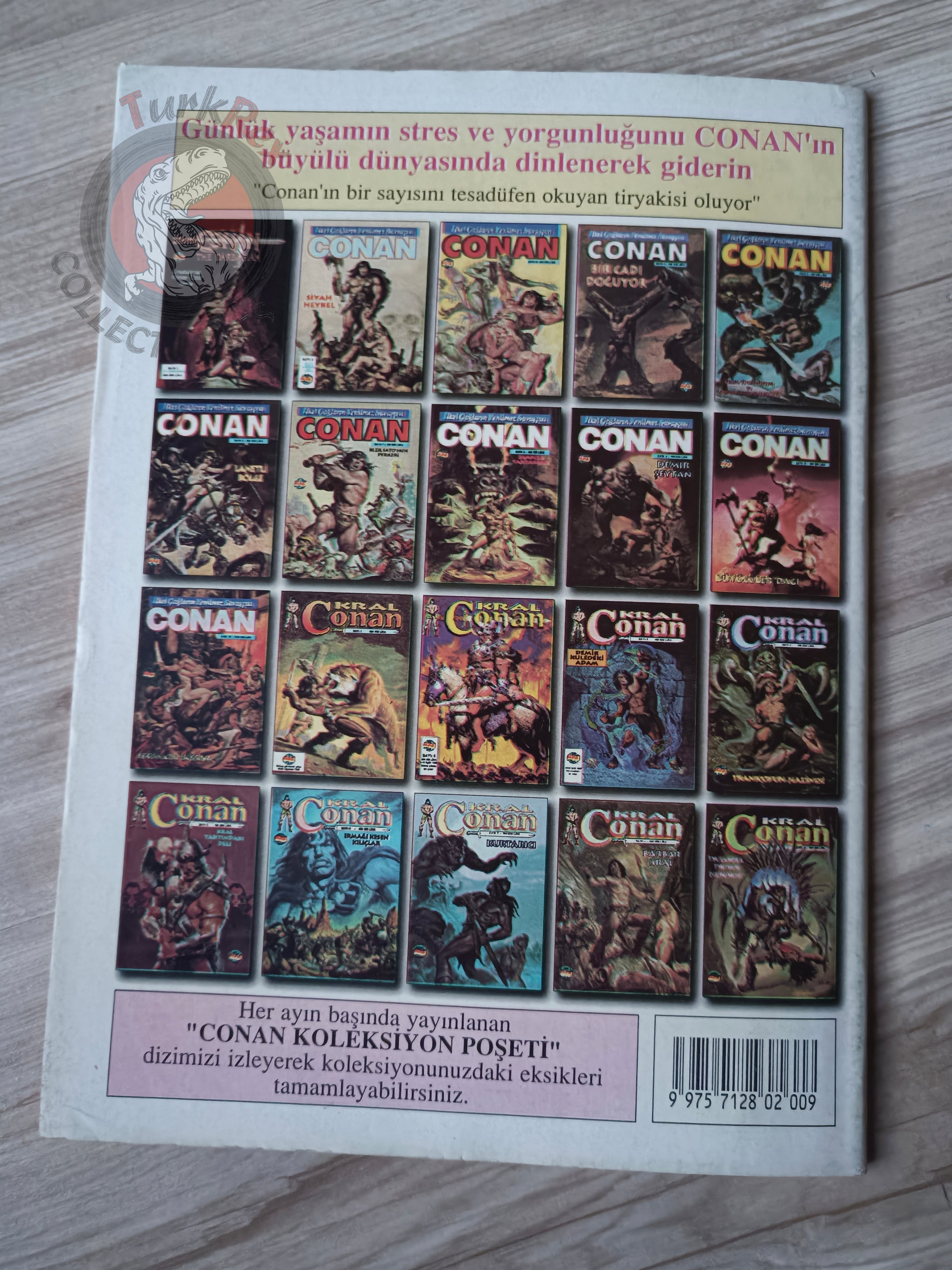 Kral Conan #9 The Savage Sword of #214 Turkish Comic Turkey King-Size Annual #2