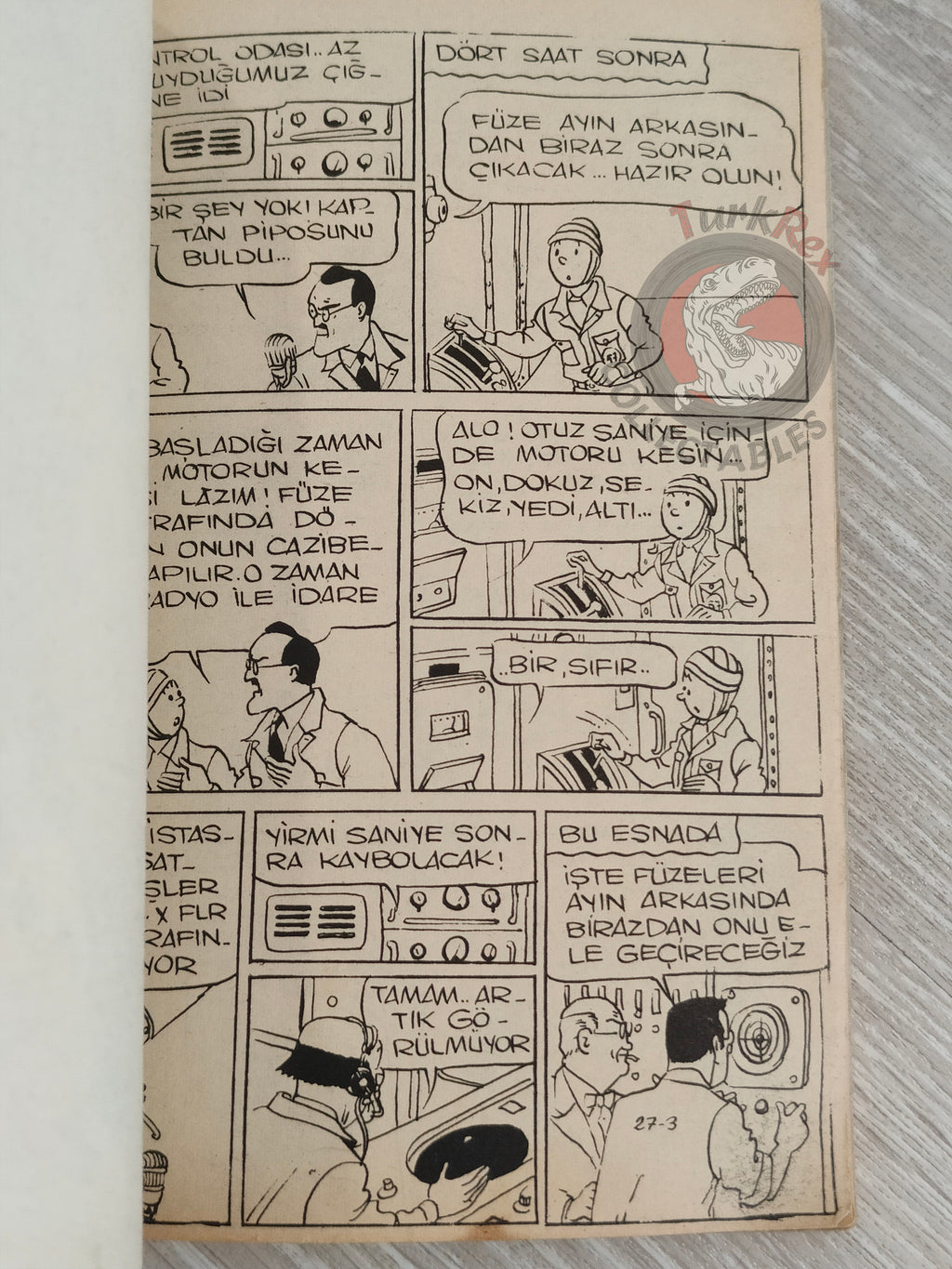 Tintin – Destination Moon 1972 Turkish Edition Comic Turkey