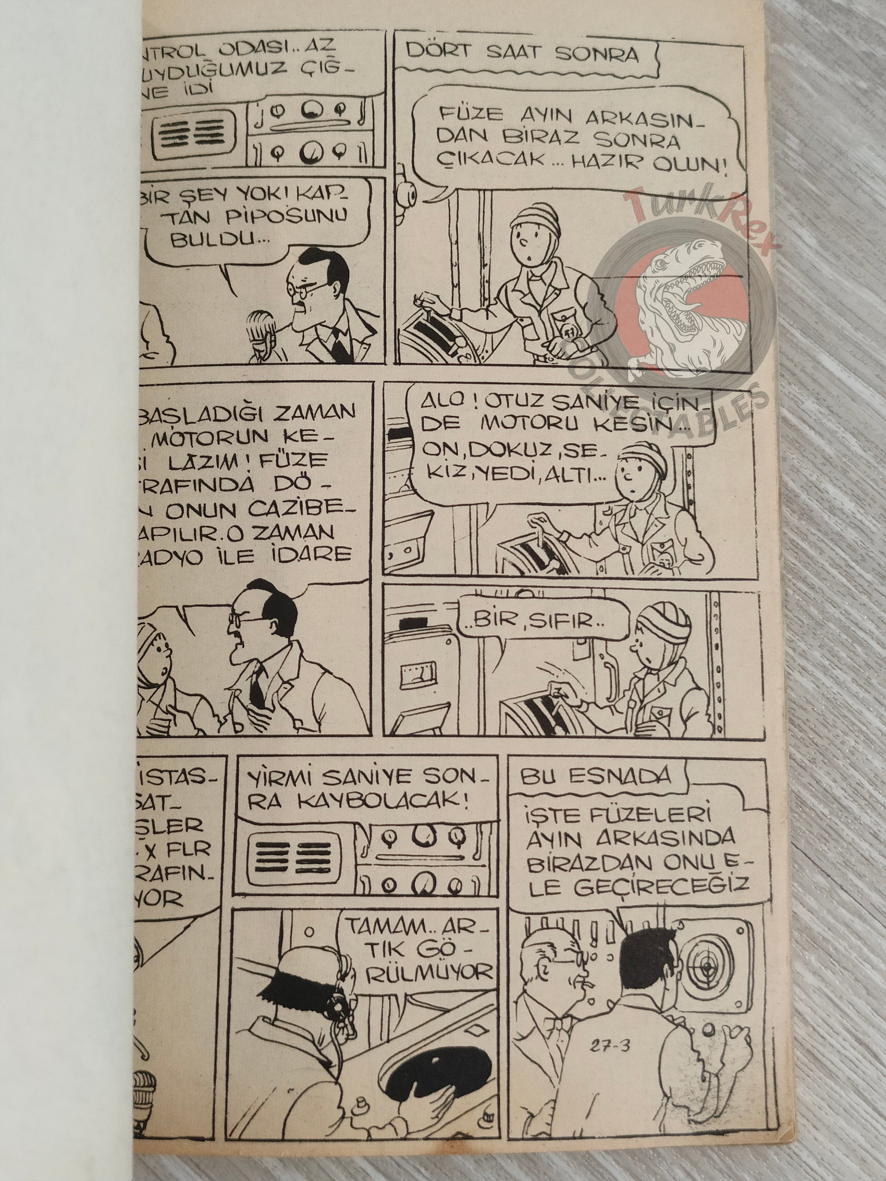 Tintin – Destination Moon 1972 Turkish Edition Comic Turkey