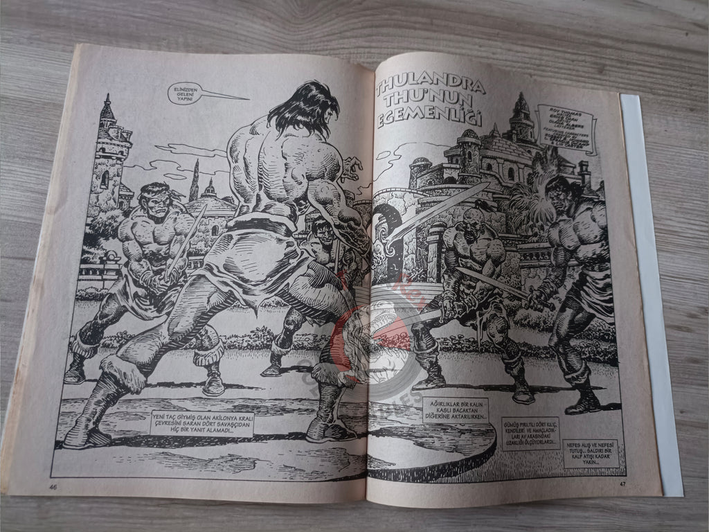 Kral Conan #8 The Savage Sword of #52 #214 Turkish Comic Turkey
