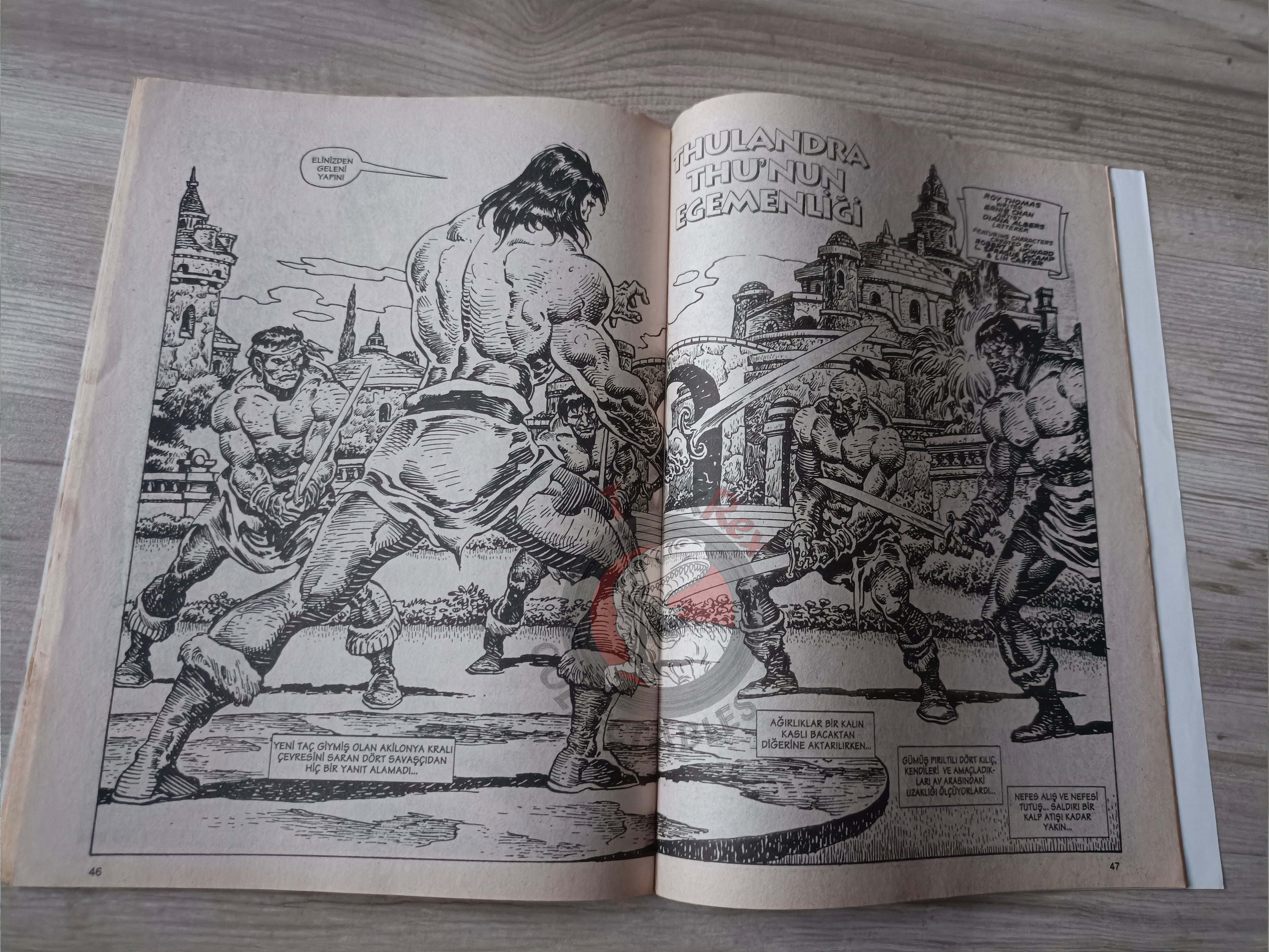 Kral Conan #8 The Savage Sword of #52 #214 Turkish Comic Turkey