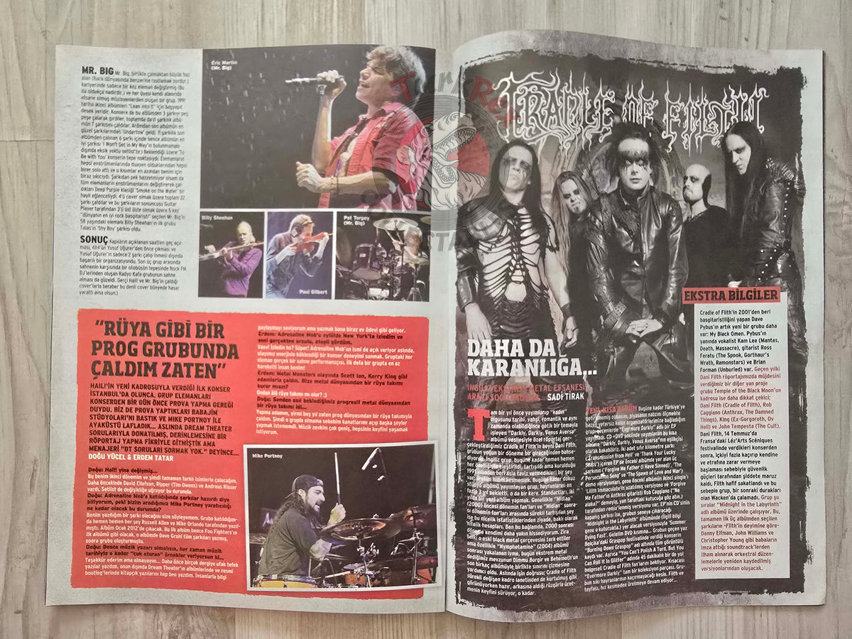 Headbang 2011 Metallica Slayer Megadeth Anthrax Turkish Mag Turkey Amorphis Symphony X