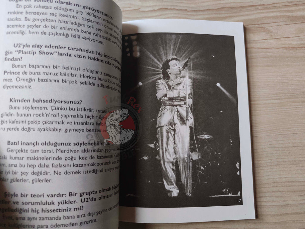 U2 Biography Book 1997 1st by Turkish Writer Book Turkey
