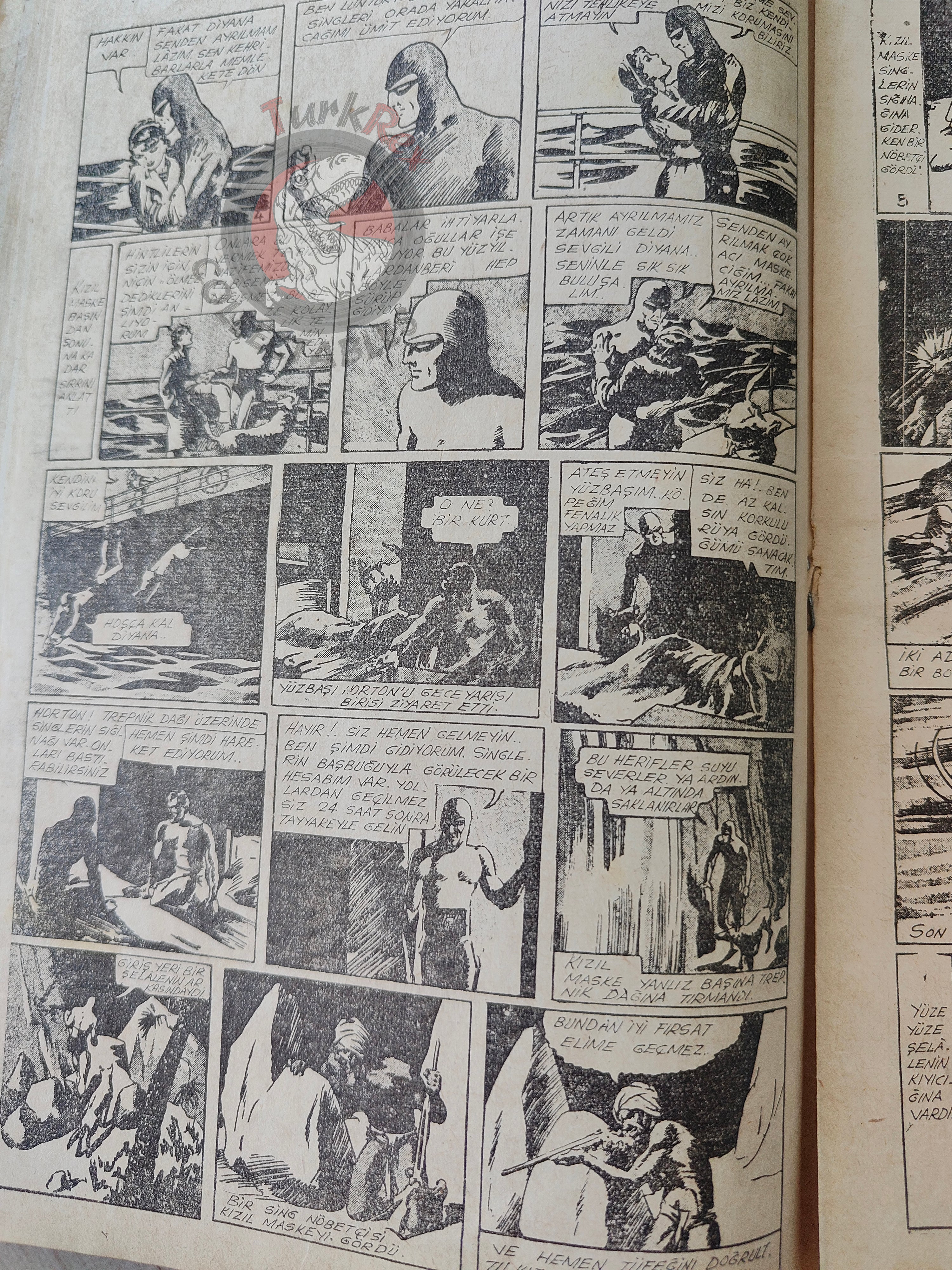 1001 Roman 1944 The Phantom - The Singh Brotherhood / The Sky Band Turkish Comic Mag Turkey