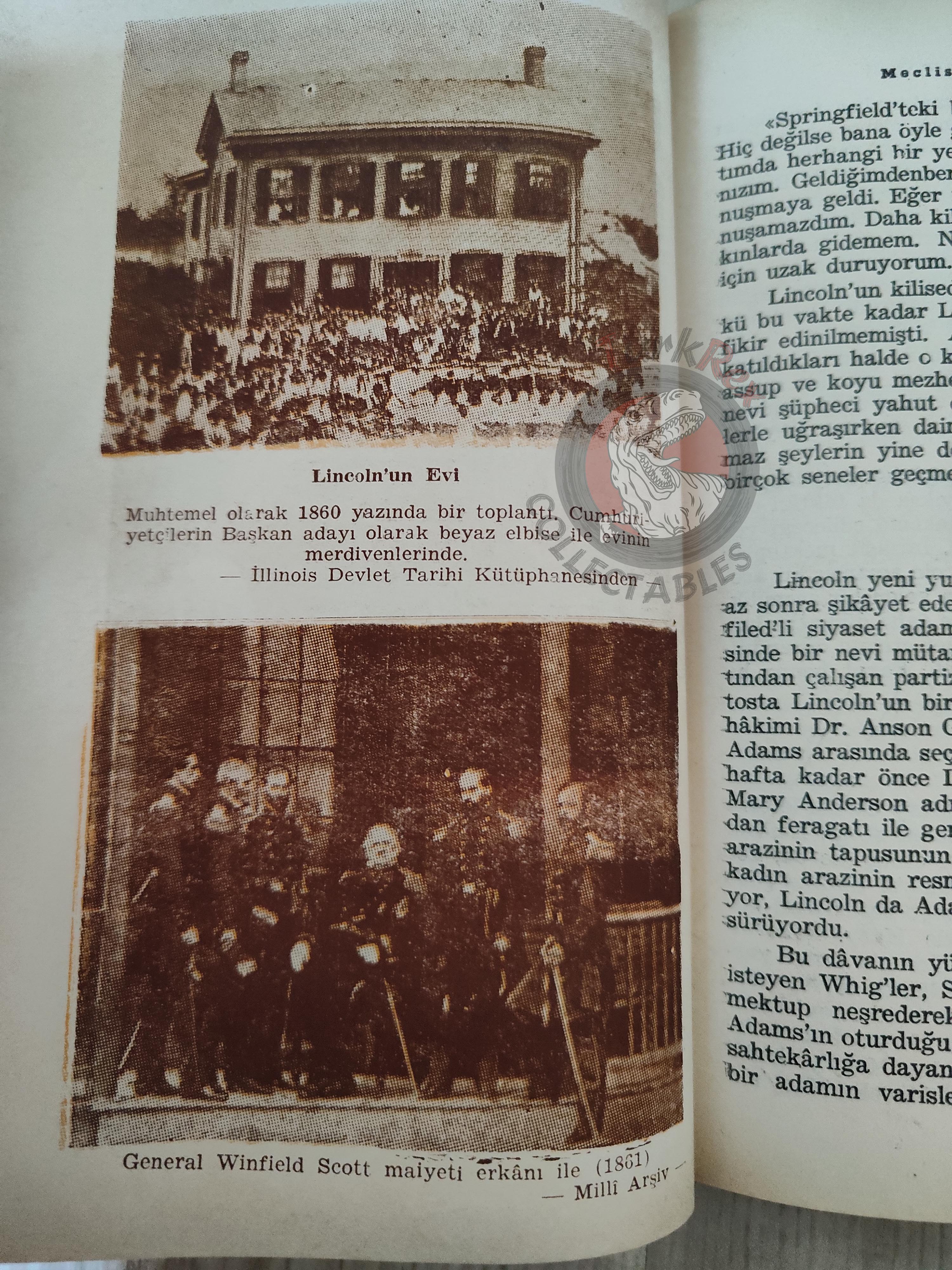 Benjamin P. Thomas – Abraham Lincoln 1952 1st Turkish Book Turkey
