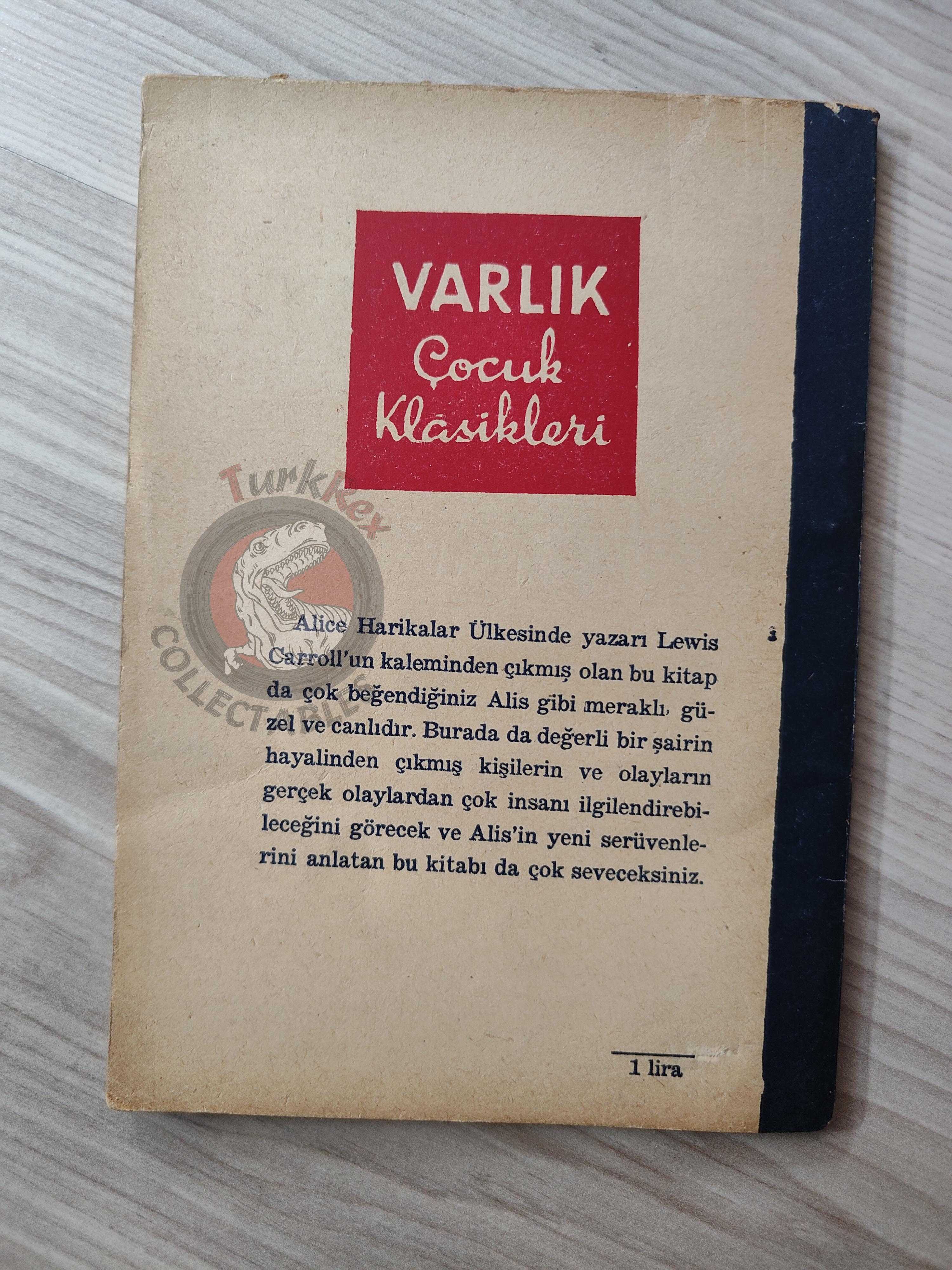 Lewis Carroll – Through the Looking-Glass 1961 Turkish Book Turkey Illustrated