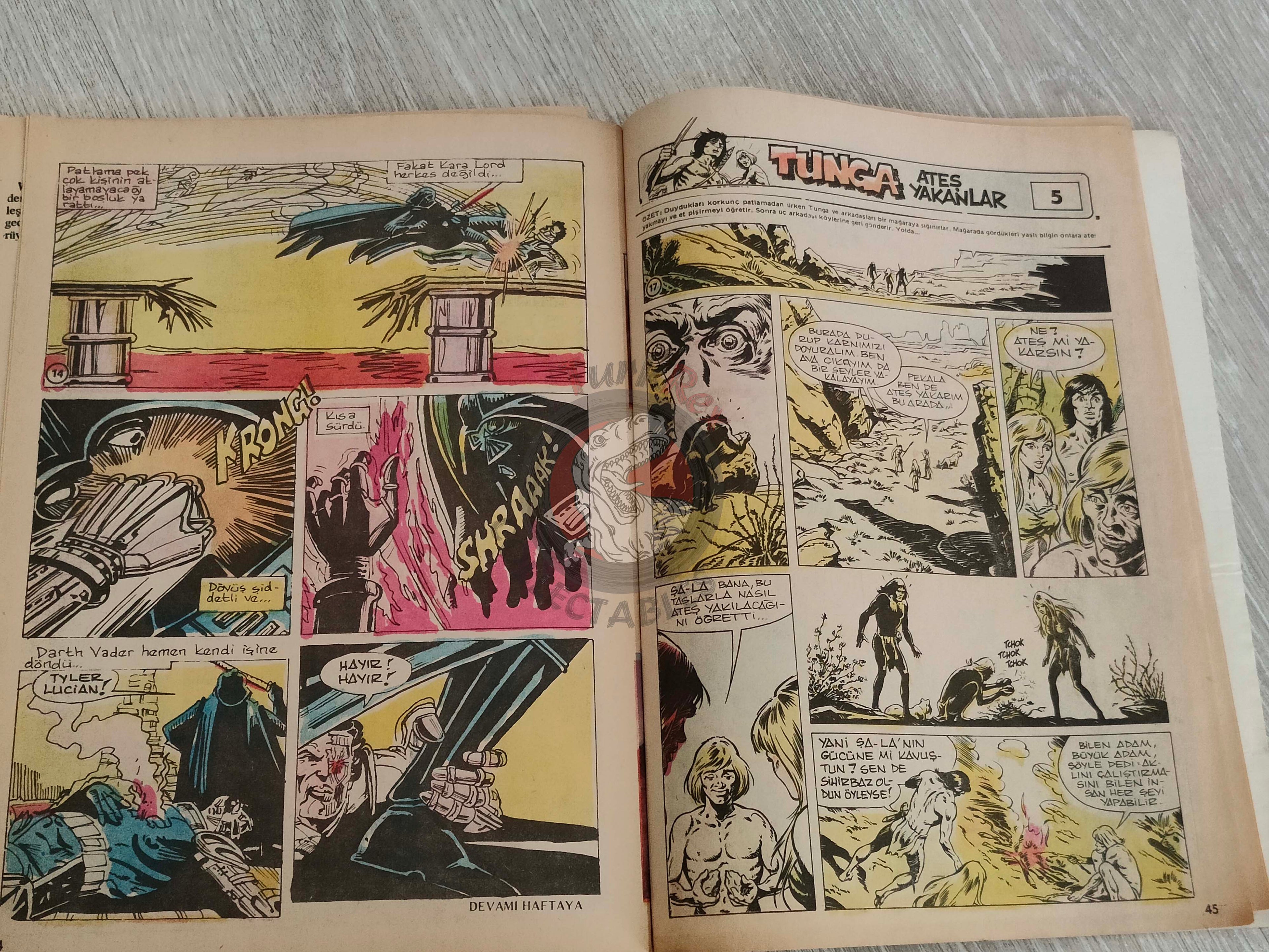 Tercüman Çocuk #45 1982 Turkish Comic Turkey Star Wars #29 Pink Panther Tounga