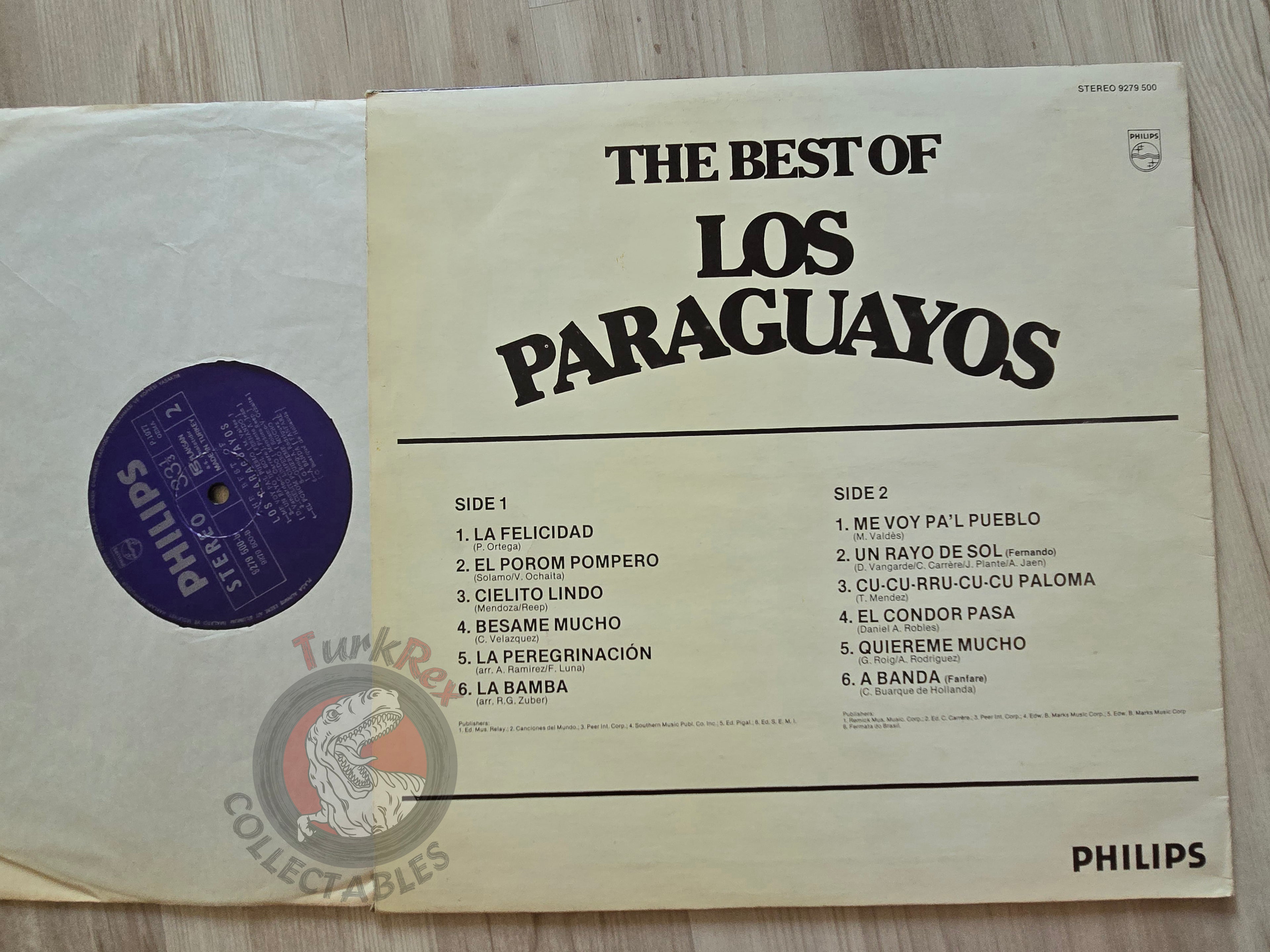 Los Paraguayos – The Best Of Los Paraguayos Turkish Pressing Vinyl Turkey Edition