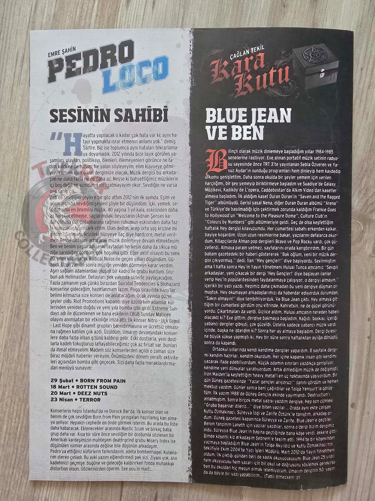 Headbang 2012 Opeth Turkish Mag Turkey Van Halen Lamb of God Lacuna Coil