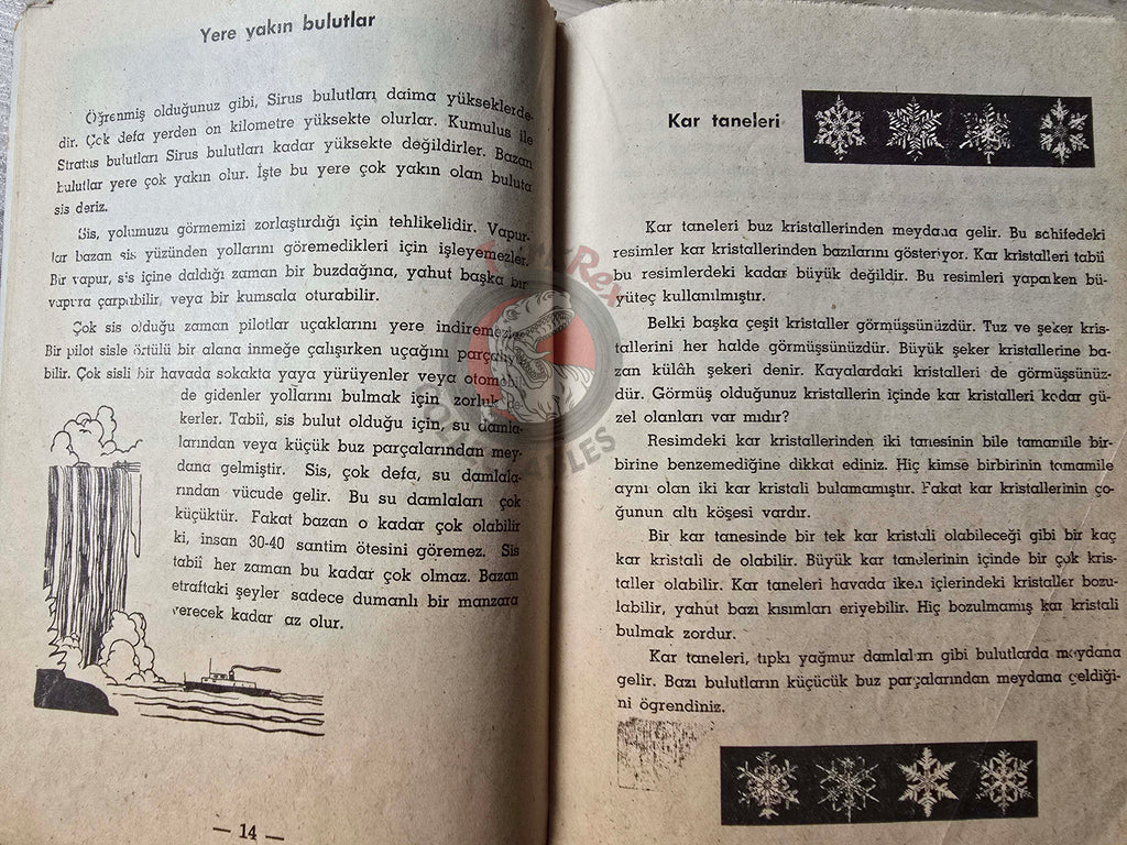 Bertha Morris Parker – Basic Science Education Series 1960s Turkish Book Turkey Clouds, Rain, and Snow