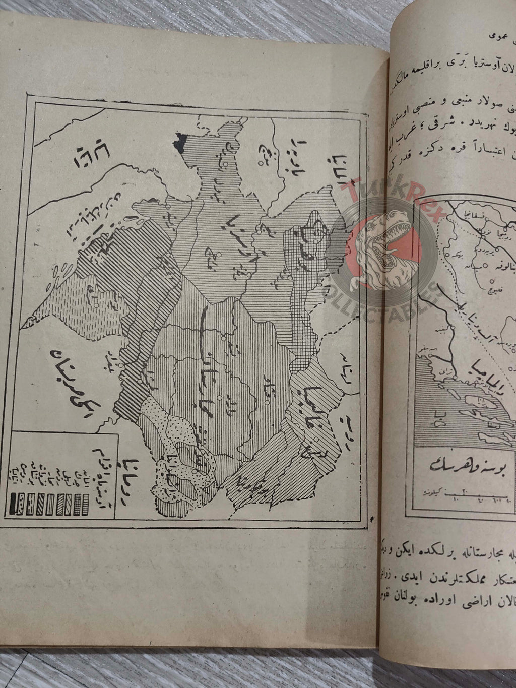 Safvet – General Geography Ottoman Textbook 1923 Empire with Maps Africa Italy