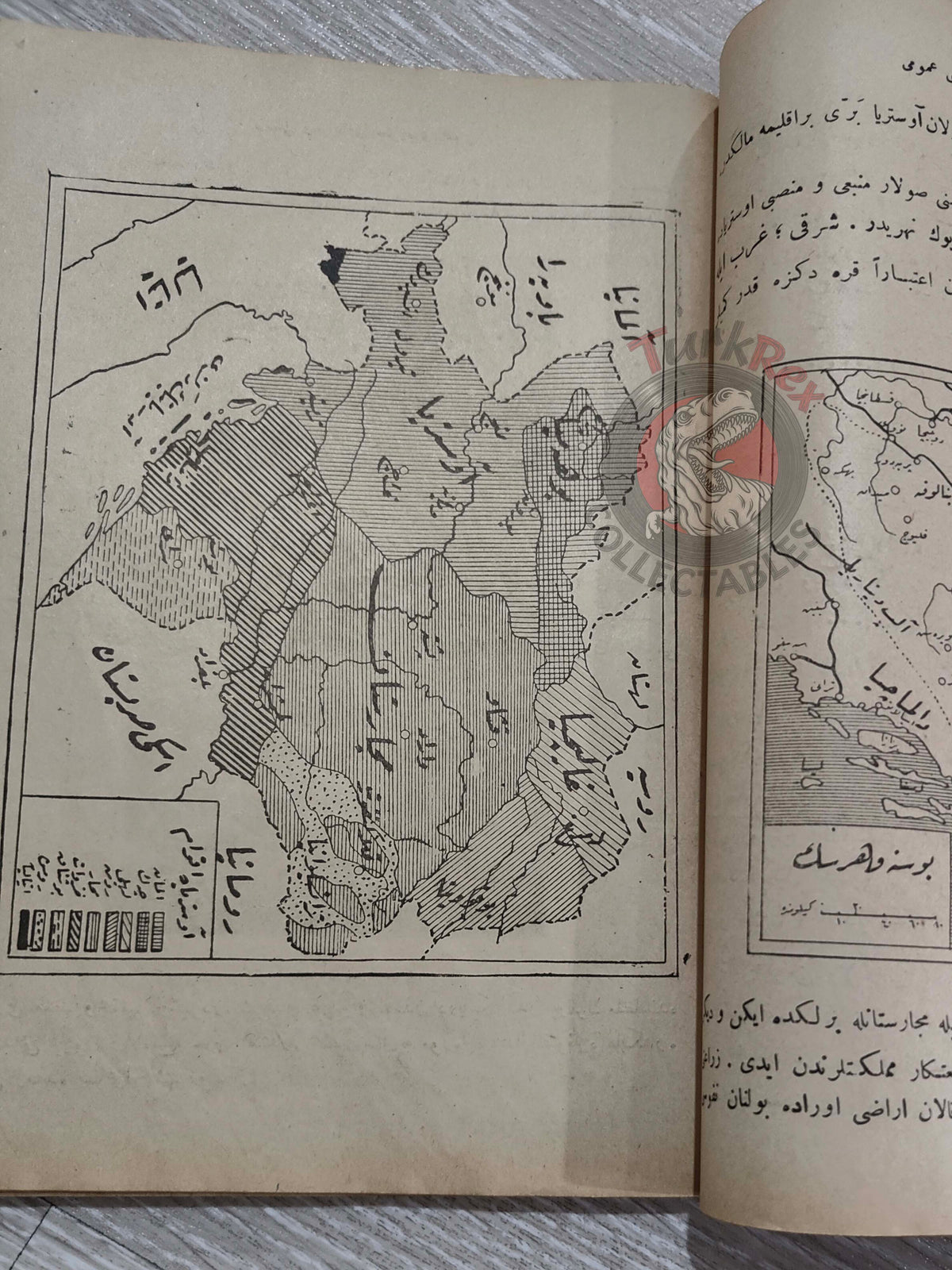 Safvet – General Geography Ottoman Textbook 1923 Empire with Maps Africa Italy