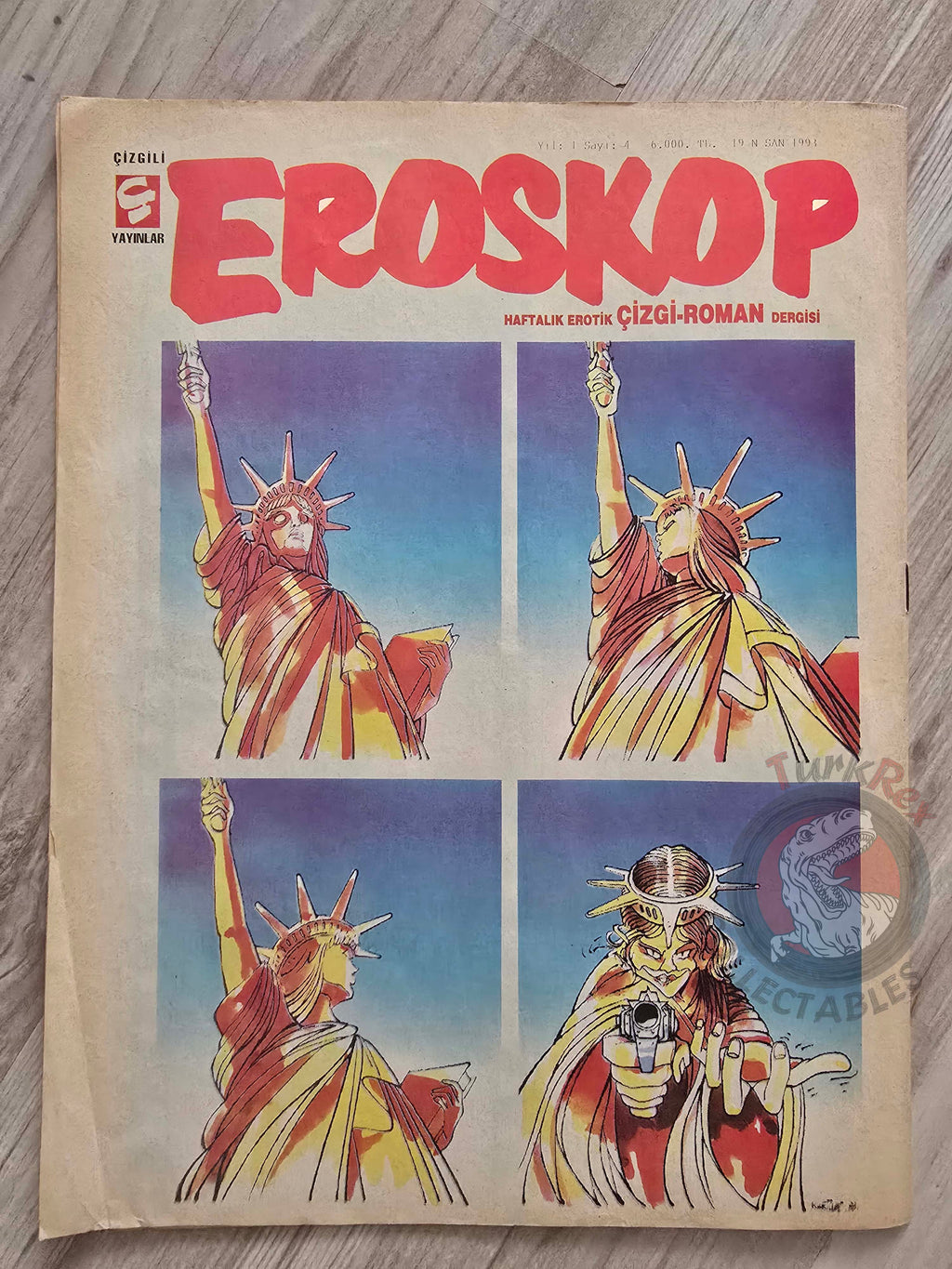 Eroskop #4 1993 Turkish Comic Turkey Erotic Mag La Contessa Rossa Georges Pichard