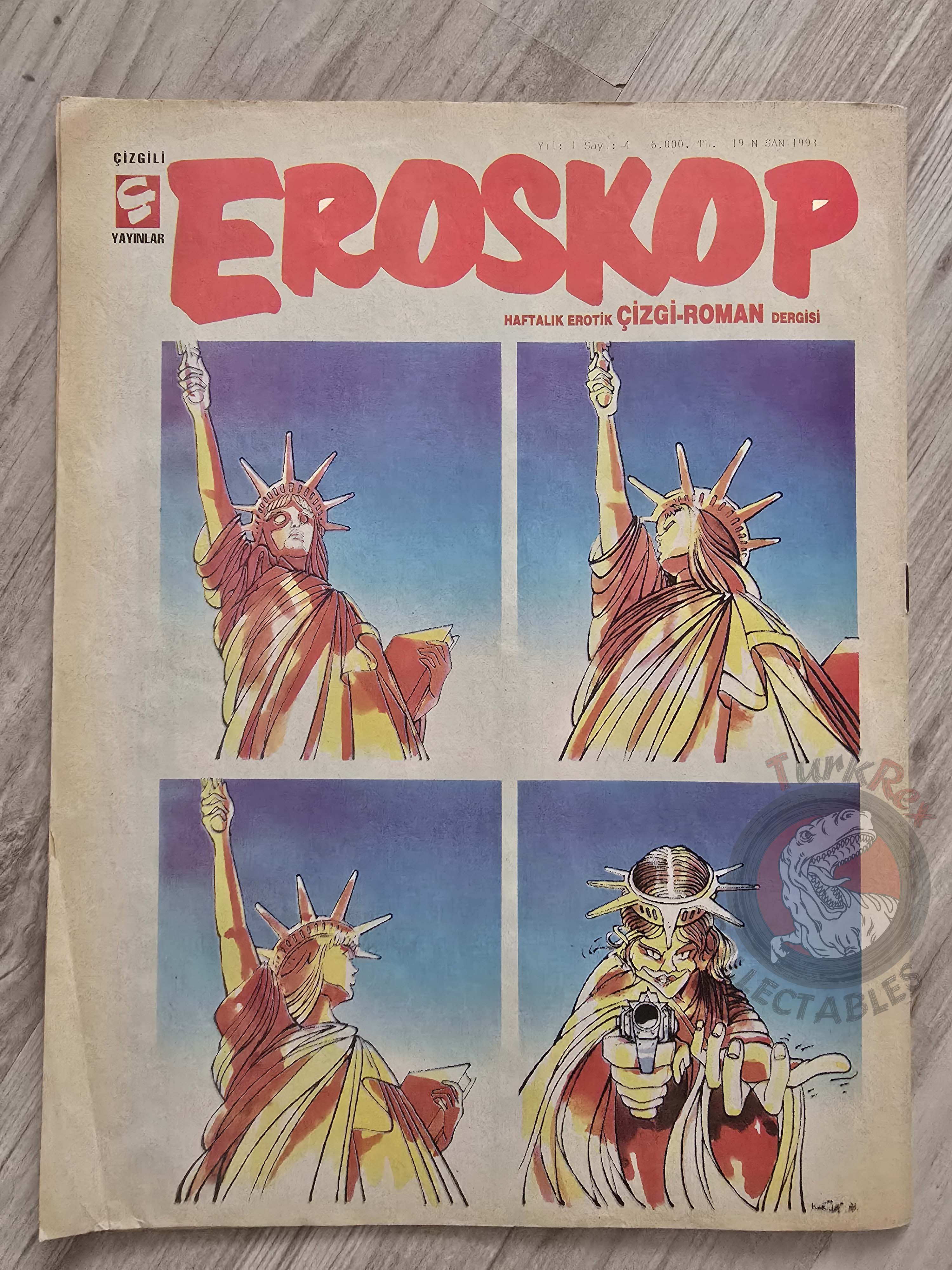 Eroskop #4 1993 Turkish Comic Turkey Erotic Mag La Contessa Rossa Georges Pichard