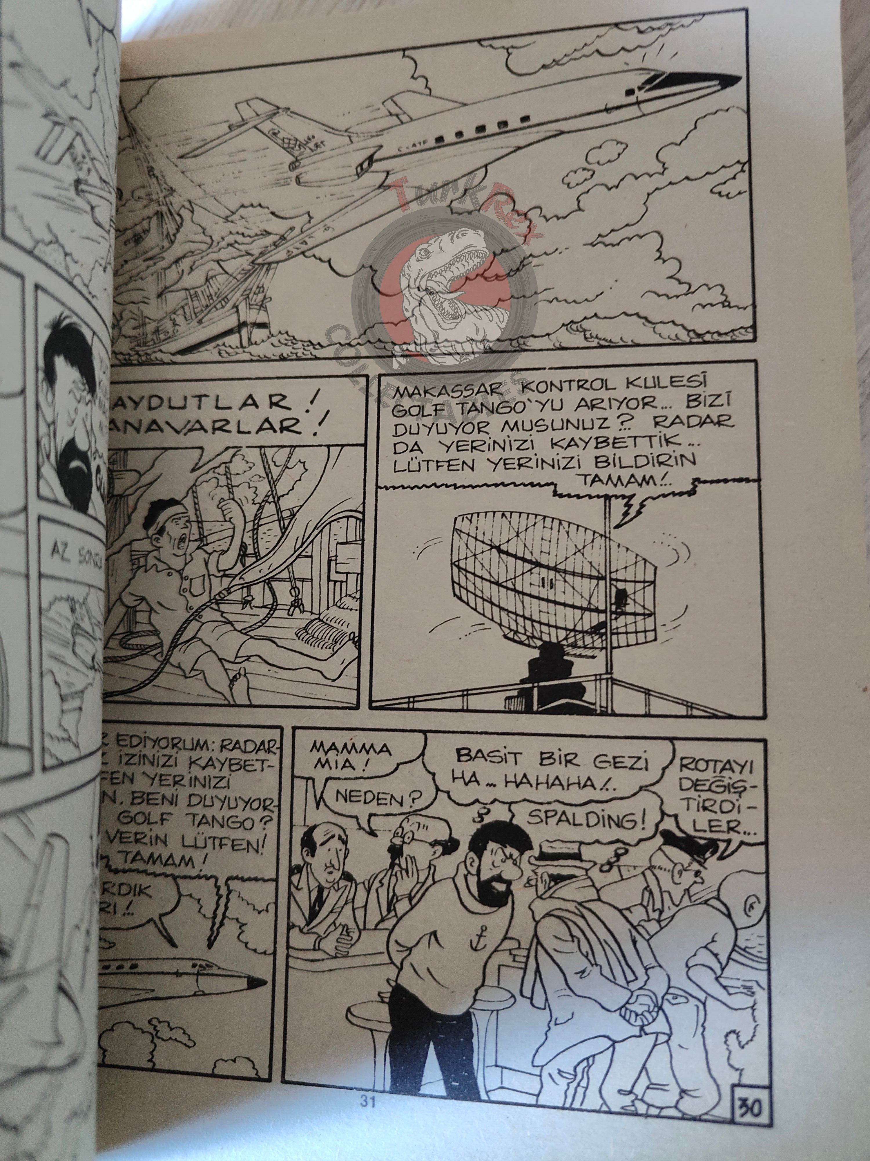Tintin – Flight 714 to Sydney  mid 1980s Turkish Edition Comic Turkey 1