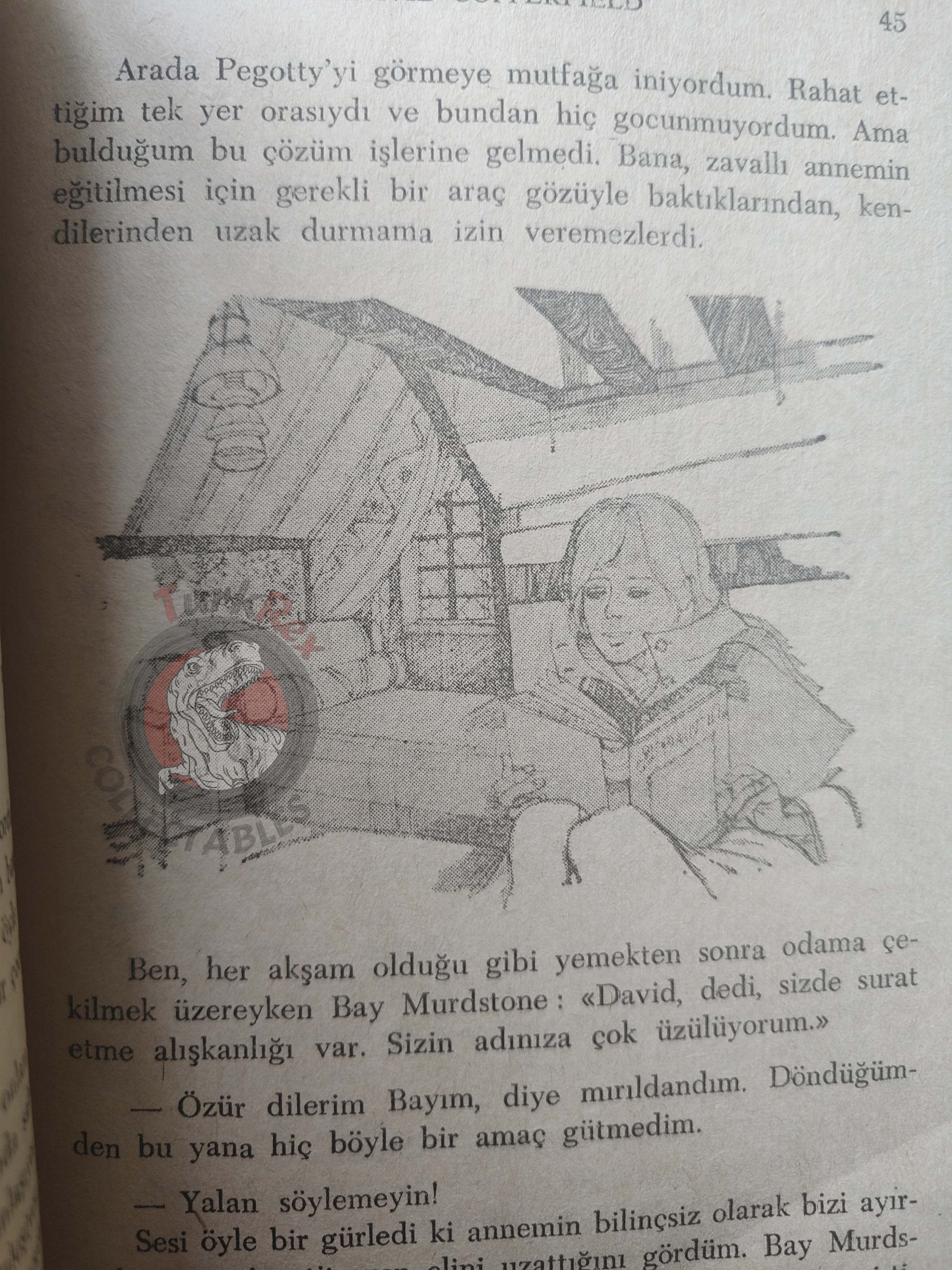 Charles Dickens –  David Copperfield 1982 Illustrated Turkish Book Turkey