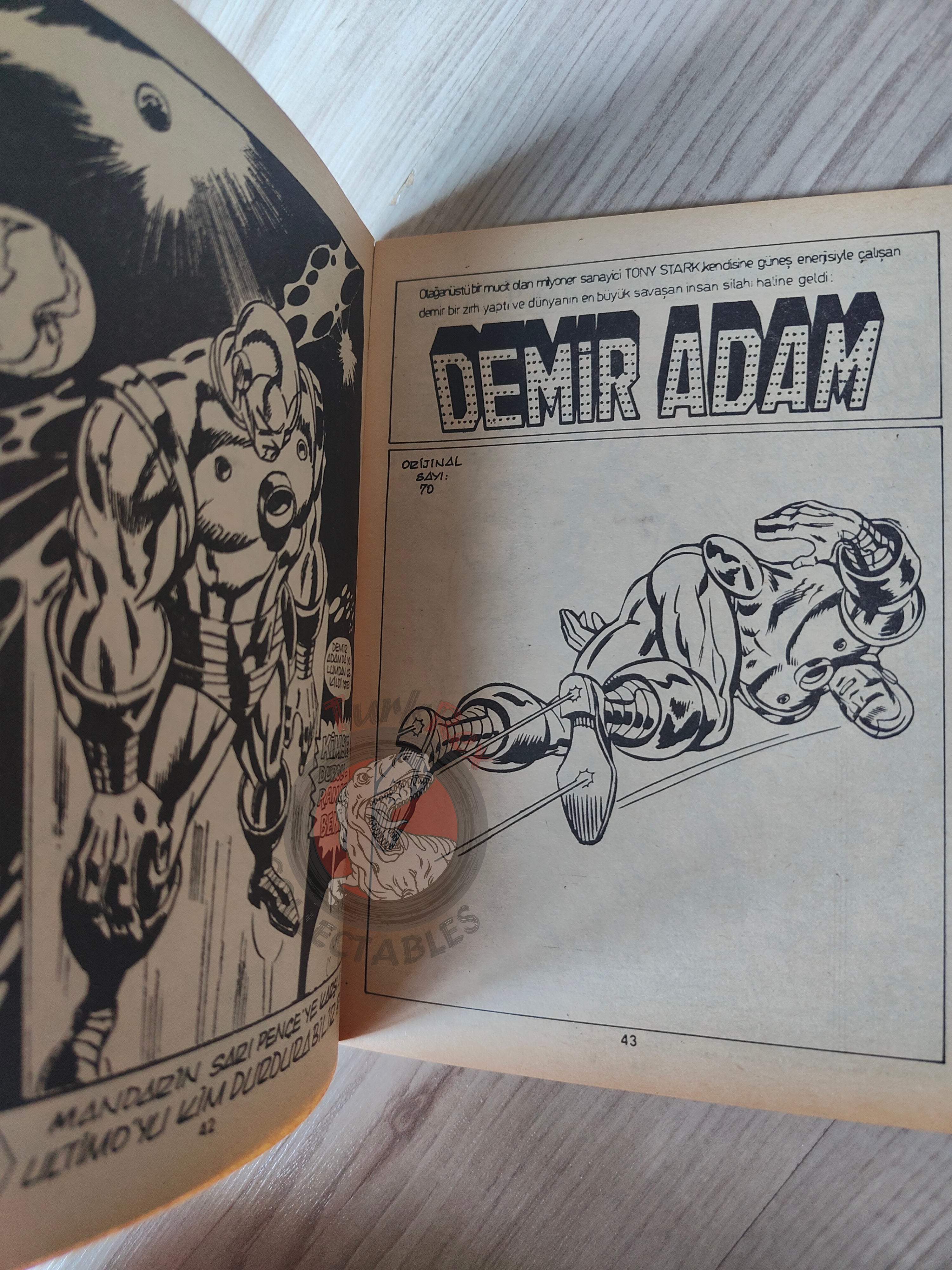 Iron Man #1 Demir Adam 1989 Turkish Comic Turkey #68 #69 #70 #71