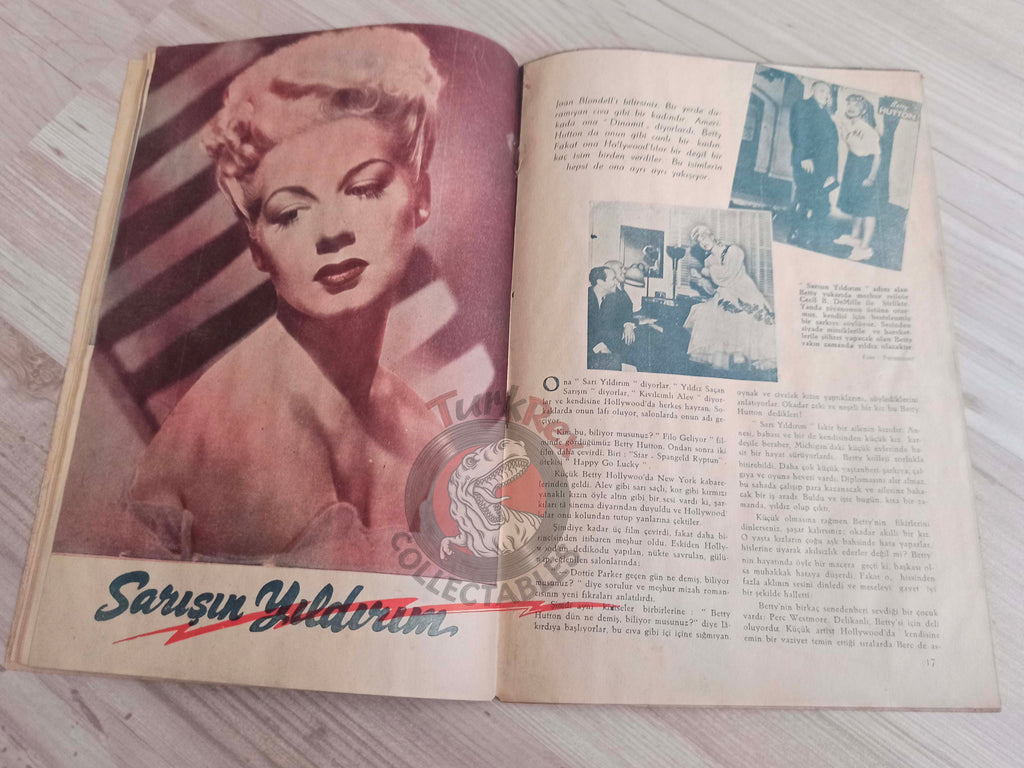Yıldız 1944 Hedy Lamarr Turkish Mag Turkey Hollywood Betty Grable Claudette Colbert Jane Withers