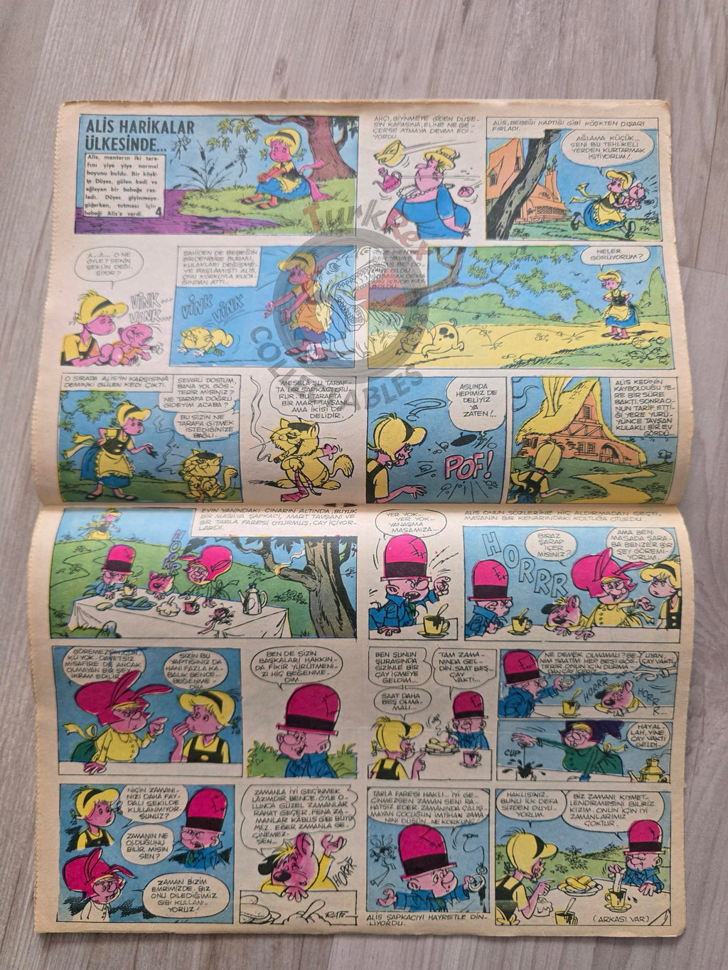 Doğan Kardeş 1971 Magazine #32 Turkish Comic Turkey Sinbad the Sailor Alice In Wonderland
