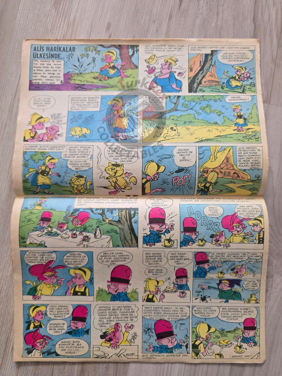 Doğan Kardeş 1971 Magazine #32 Turkish Comic Turkey Sinbad the Sailor Alice In Wonderland