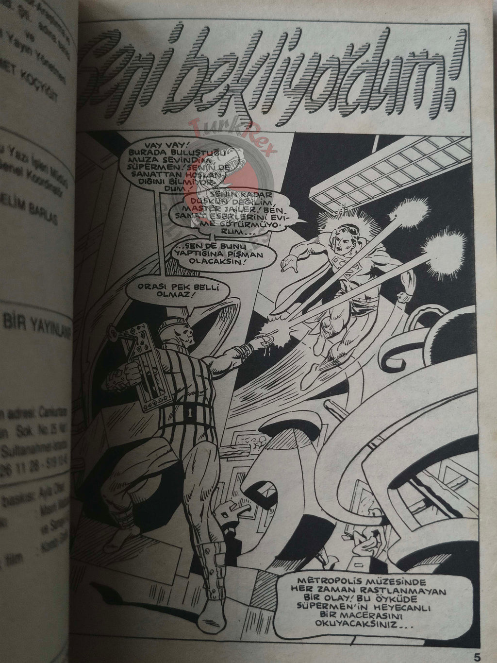 Superman Vol #14 1990 Turkish Comic Turkey Supergirl Batman Justice League Of America