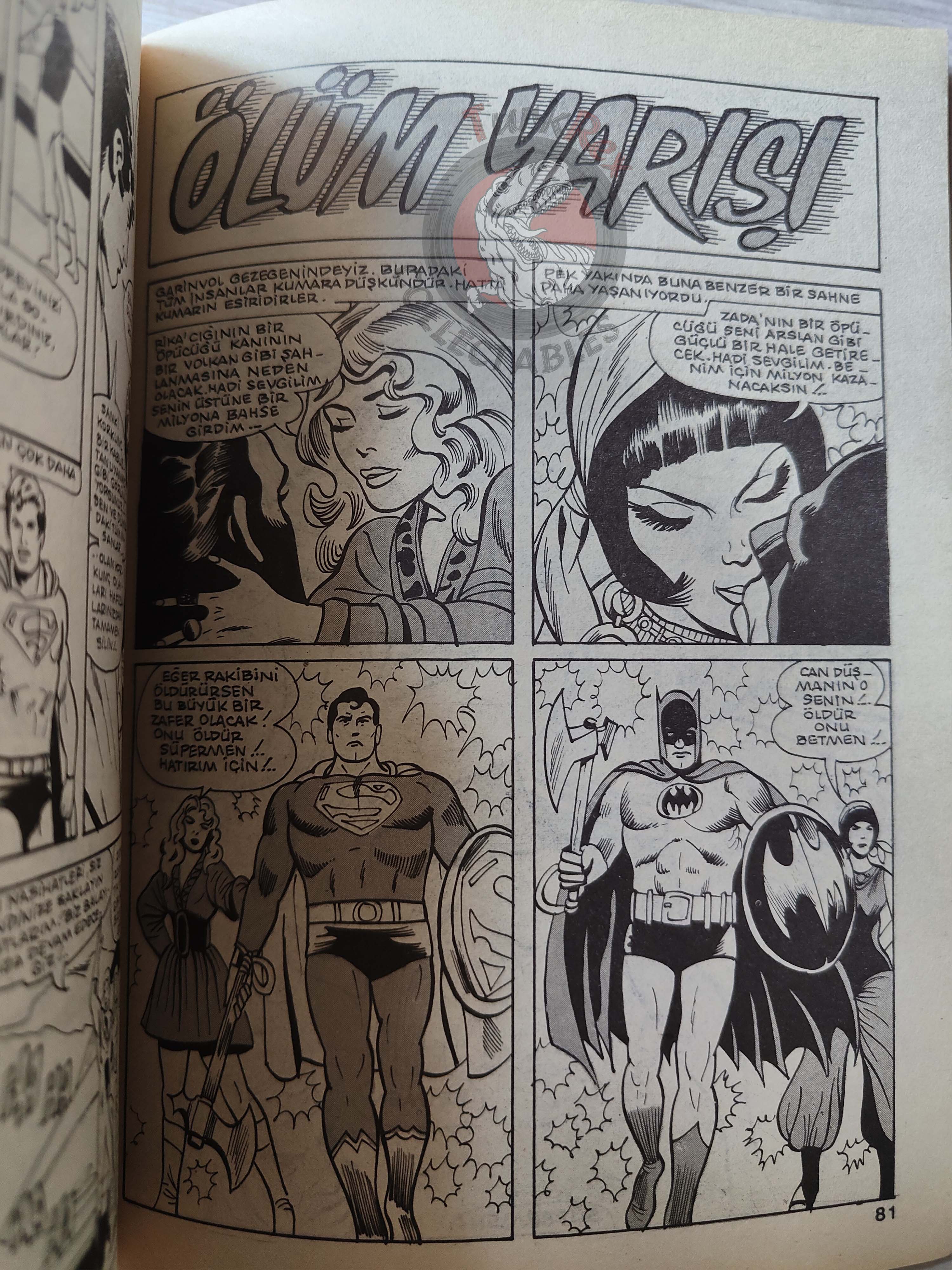 Superman #30 1984 Turkish Comic Turkey Action Comics #513 World Finest Comics #185