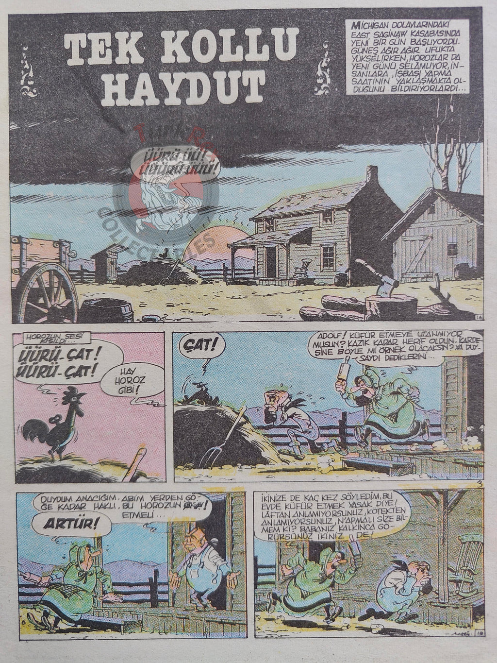 Lucky Luke Lot of 55 Complete Set 1988 Turkish Comic Turkey