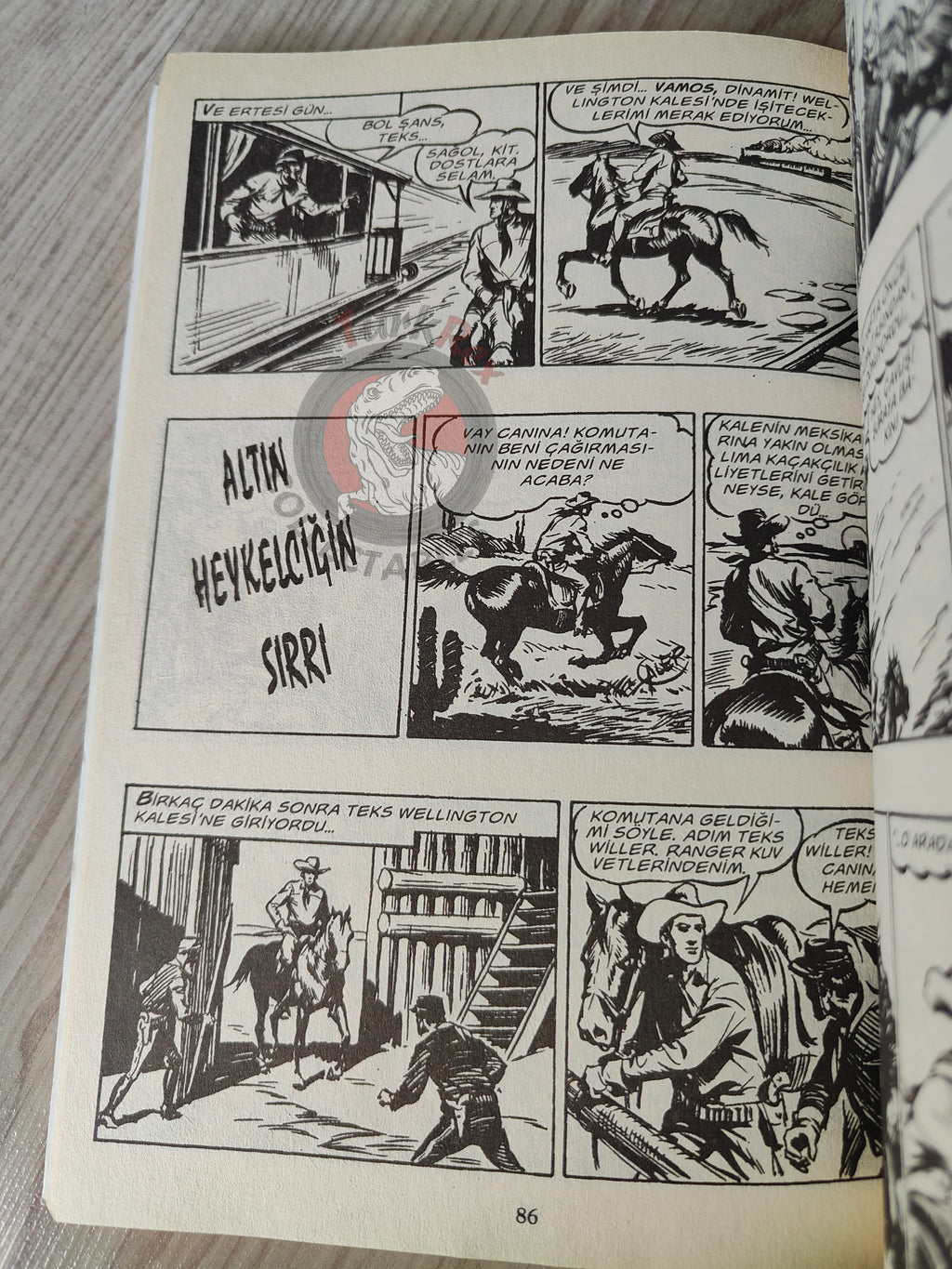 Tex #2 Uno Contro Venti 2004 Turkish Comic Turkey Bonelli Willer
