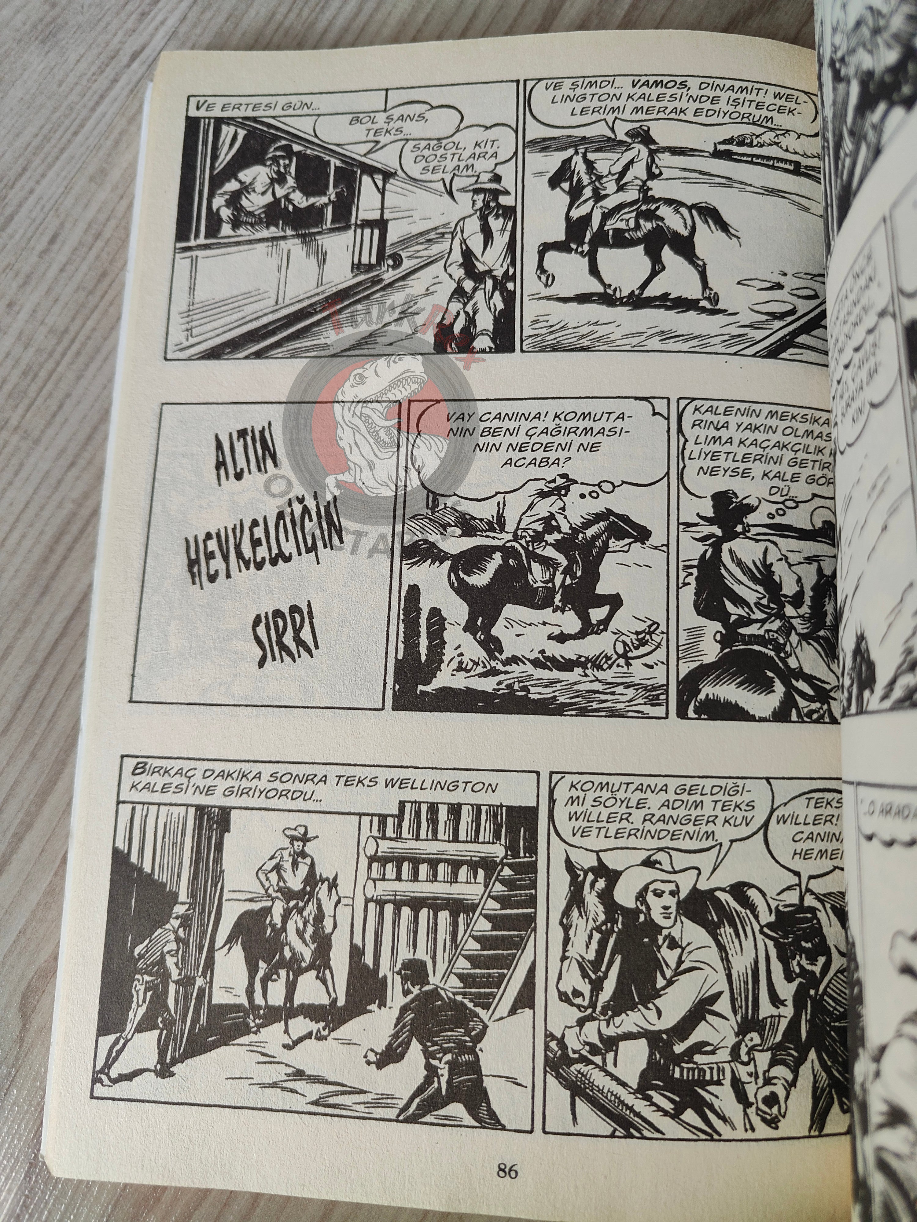 Tex #2 Uno Contro Venti 2004 Turkish Comic Turkey Bonelli Willer